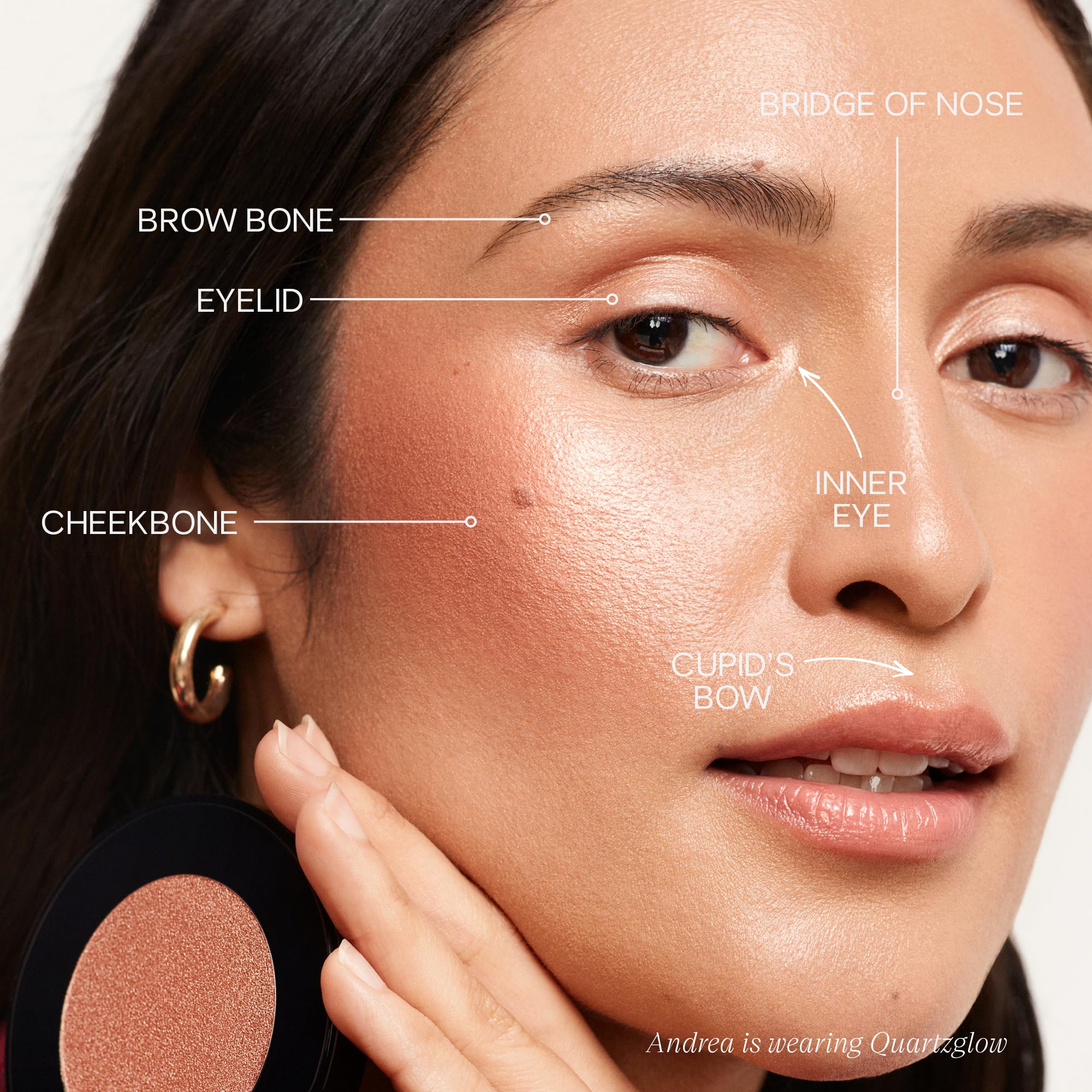 Foto 4 pulgar | Recambio Para Iluminador Y Colorete En Crema Saie Glow Sculpt Quartzglow - Venta Internacional.