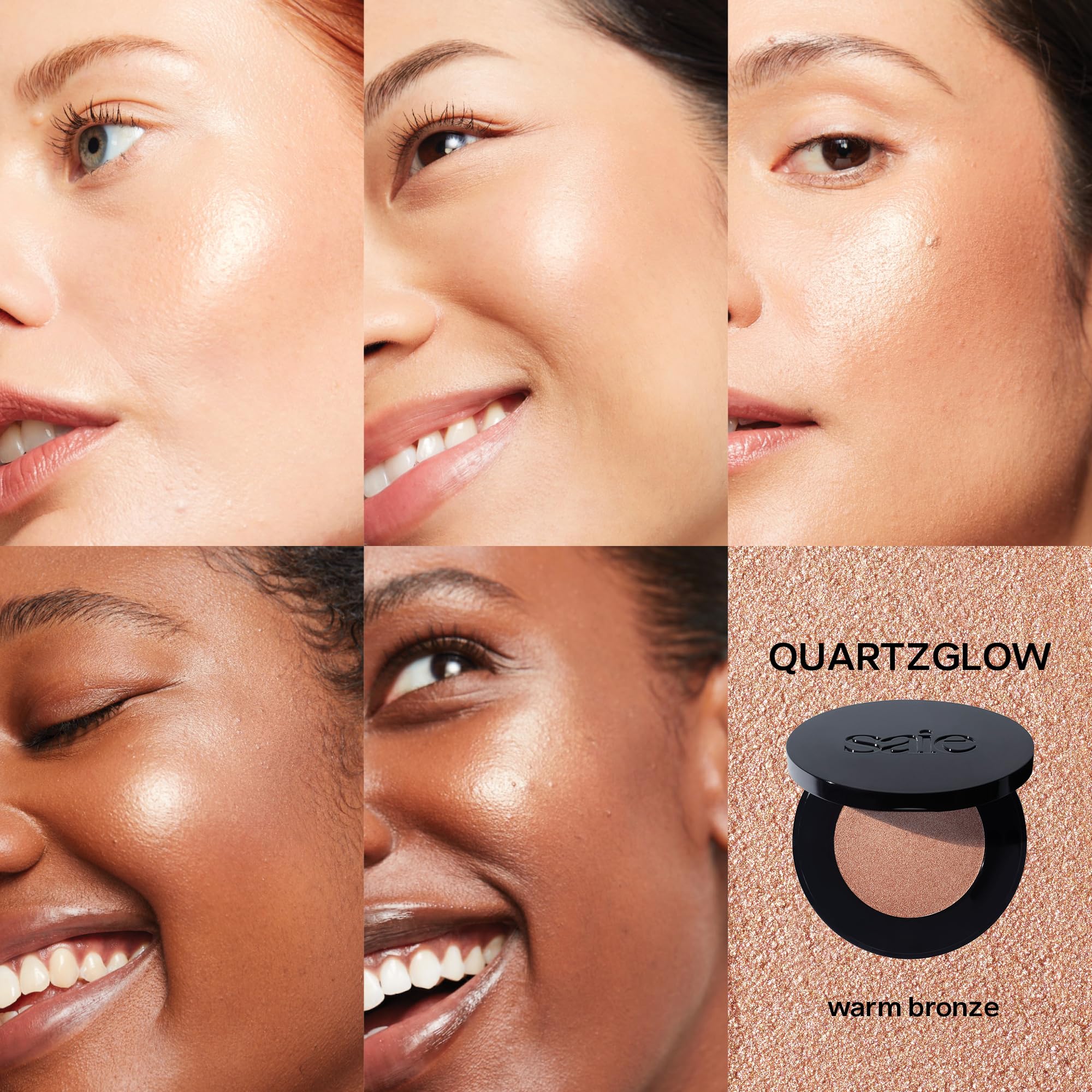 Foto 5 pulgar | Recambio Para Iluminador Y Colorete En Crema Saie Glow Sculpt Quartzglow - Venta Internacional.