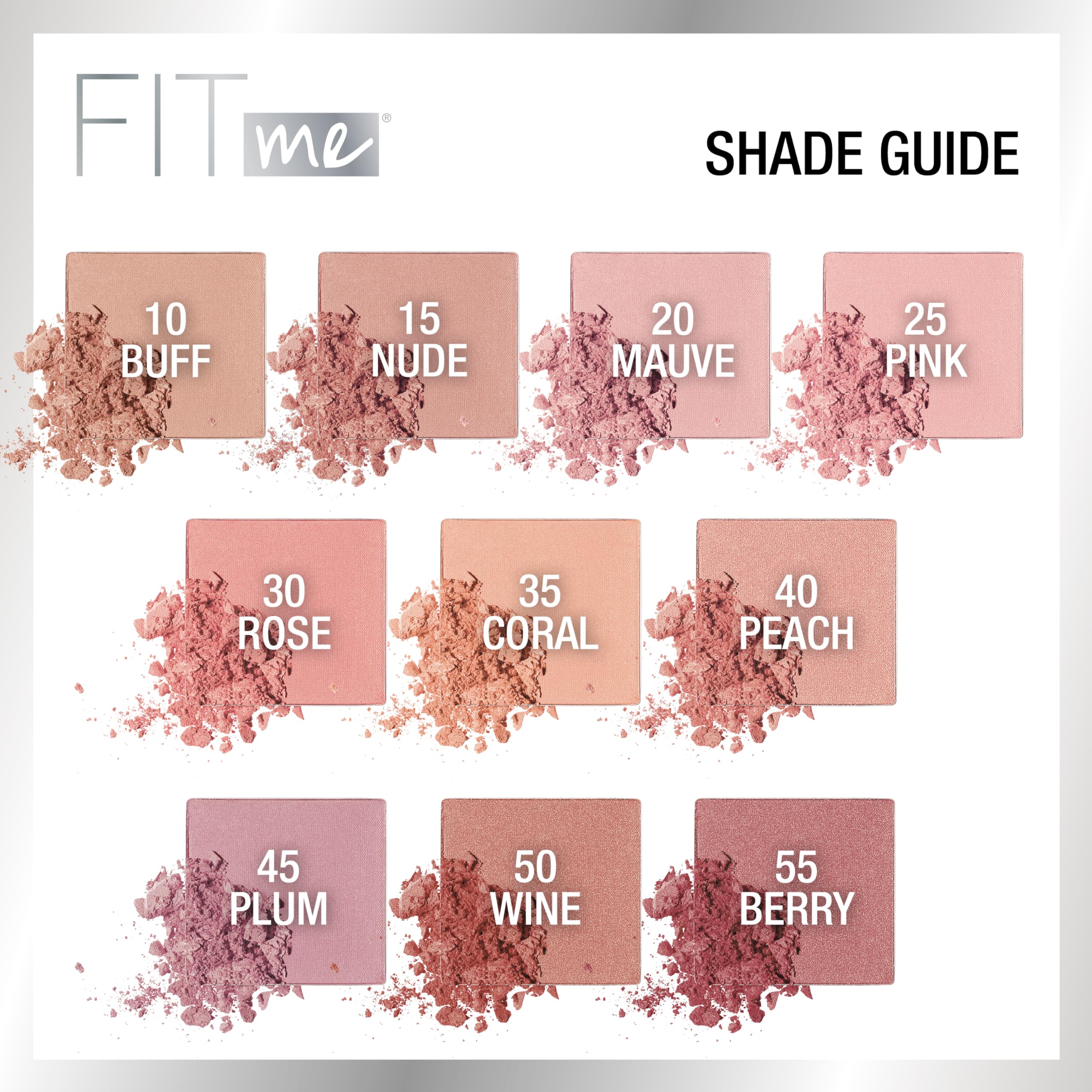 Foto 4 pulgar | Colorete Maybelline Fit Me, Ligero, Suave, Color Ciruela - Venta Internacional.