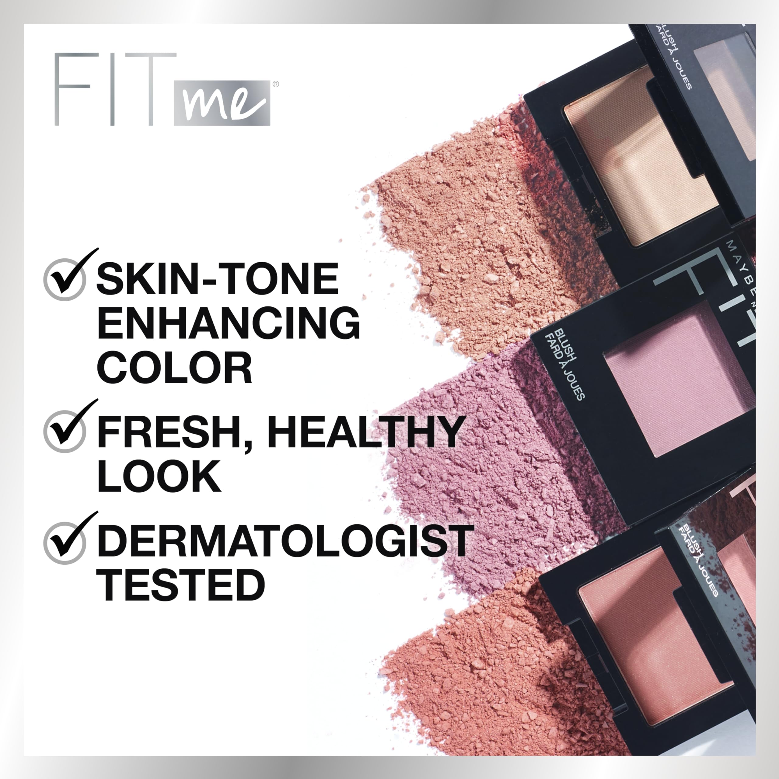 Foto 5 pulgar | Colorete Maybelline Fit Me, Ligero, Suave, Color Ciruela - Venta Internacional.