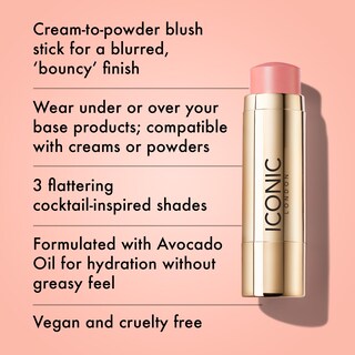 Foto 2 | Blurring Blush Stick Iconic London Daiquiri Pink Vegan - Venta Internacional.