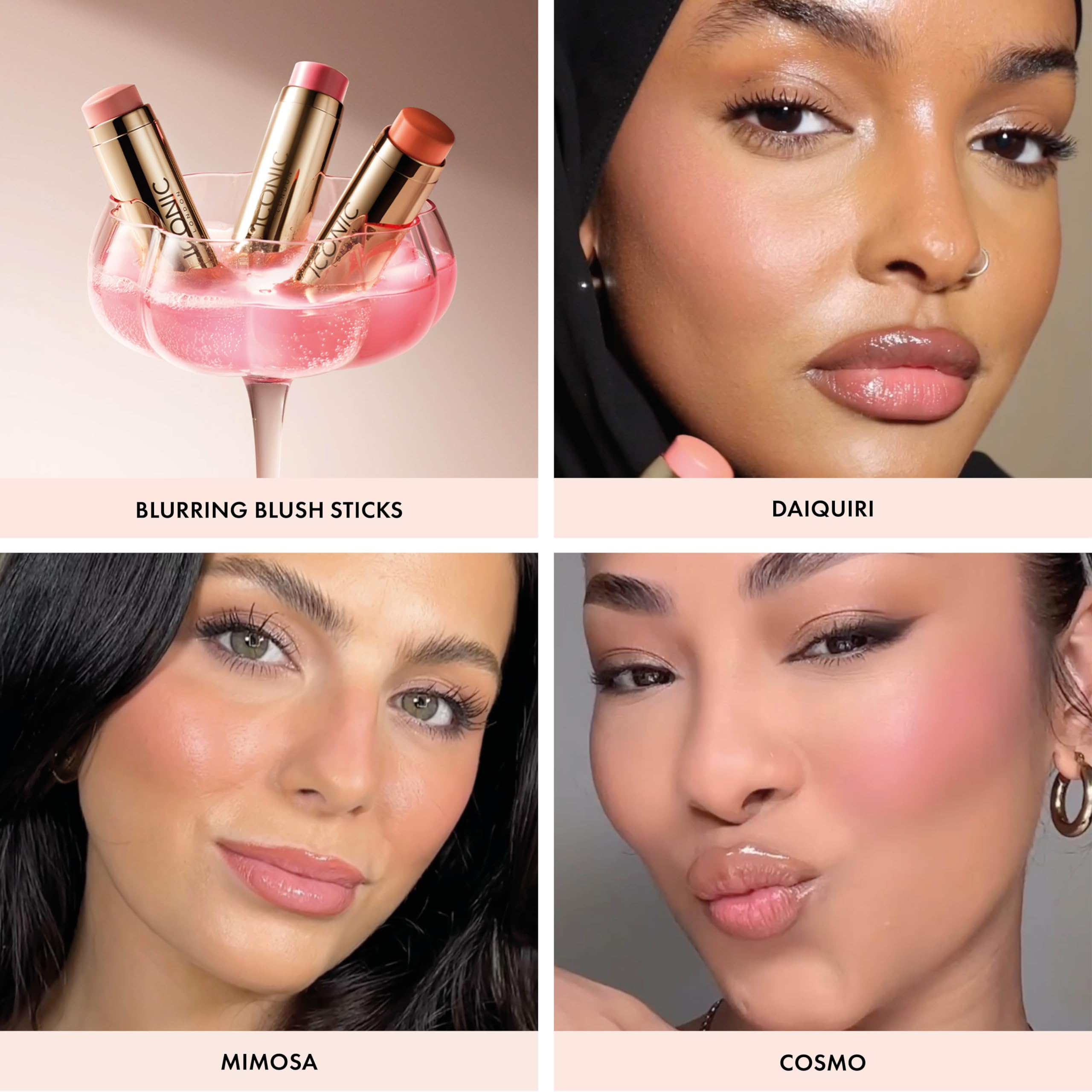 Foto 4 pulgar | Blurring Blush Stick Iconic London Daiquiri Pink Vegan - Venta Internacional.