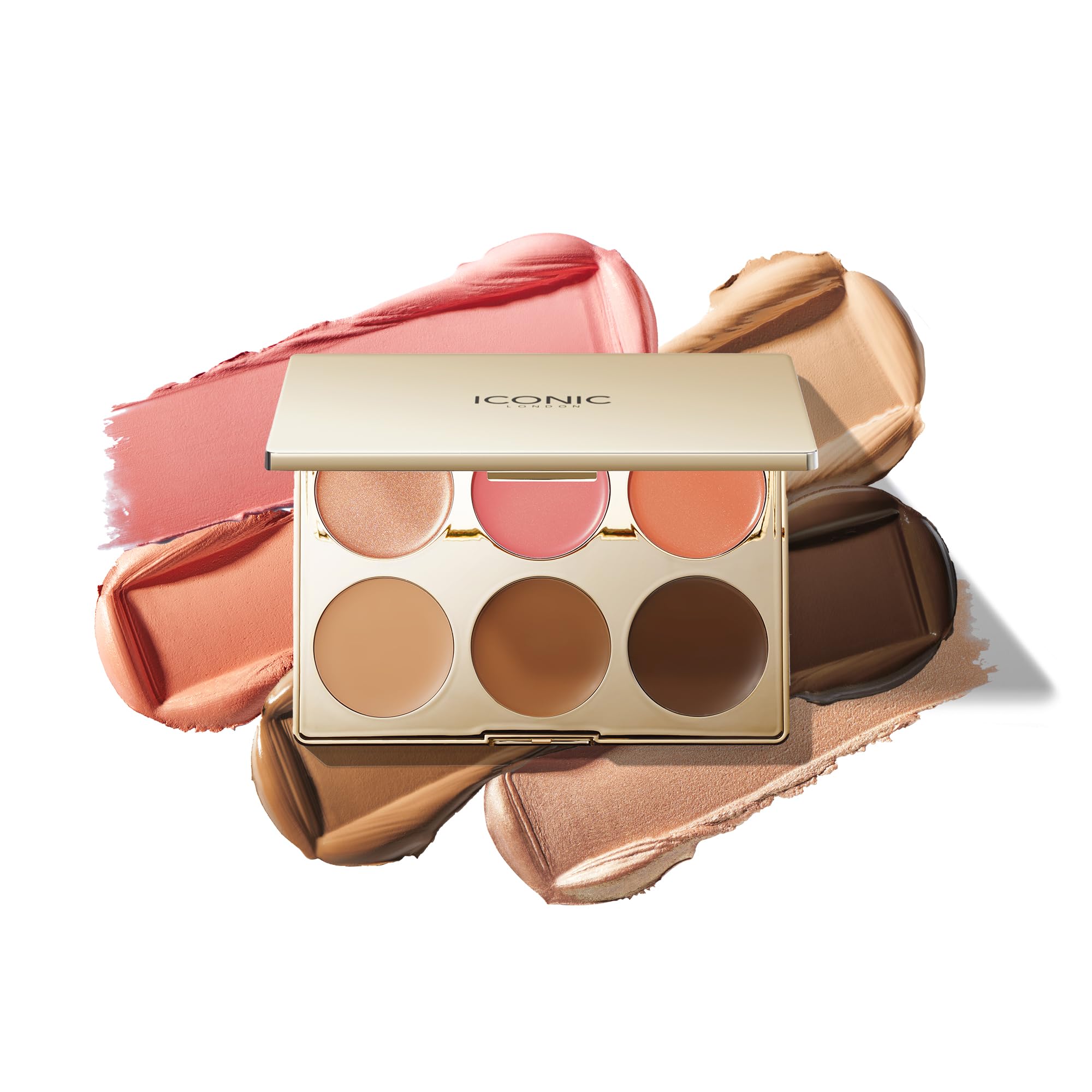 Crema Multiuso Palette Iconic London Para Rubor, Bronce Y Iluminador - Venta Internacional.