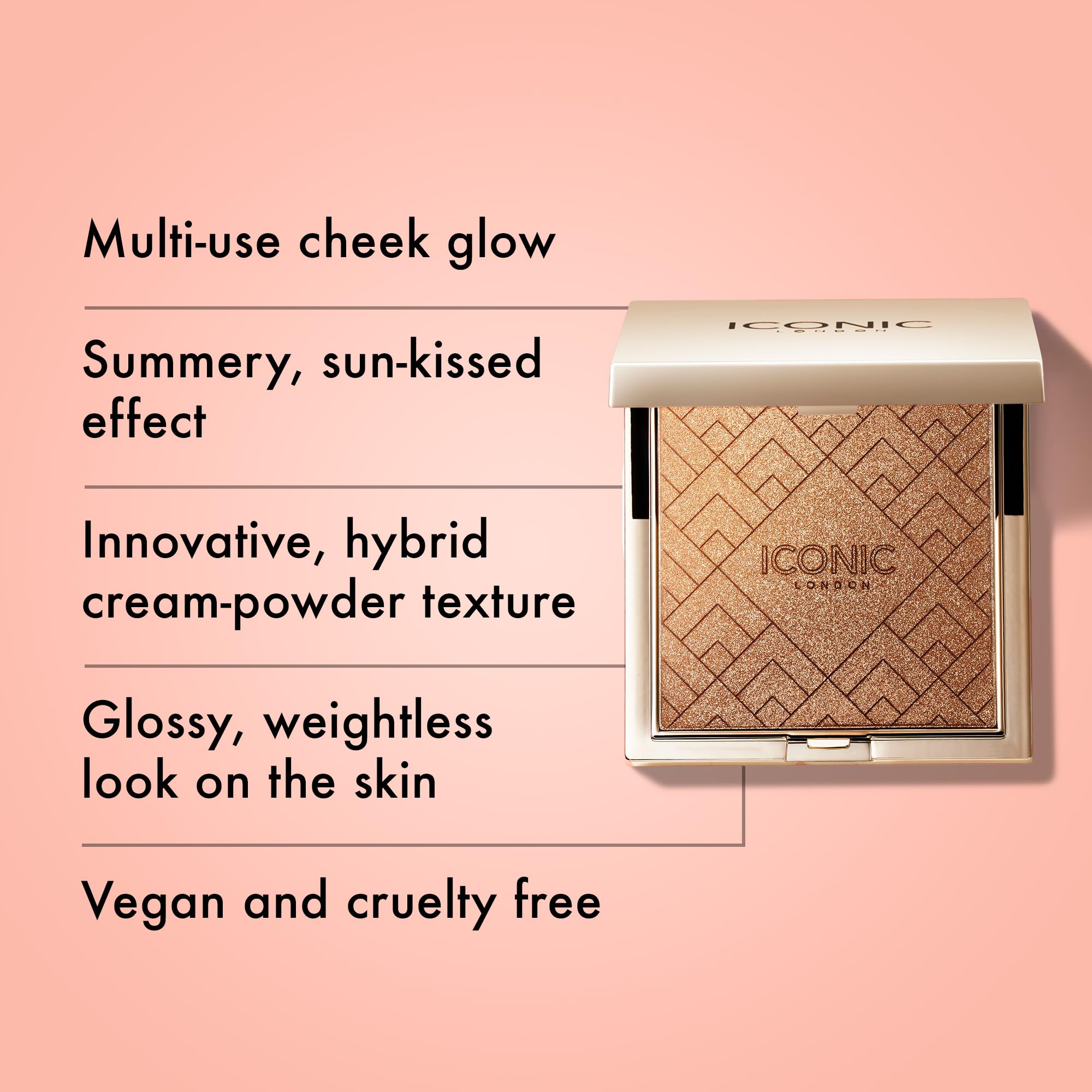 Foto 3 pulgar | Colorete, Bronceador E Iluminador Multiuso Kissed By The Sun De Makeup Iconic London, 5 Ml - Venta Internacional.