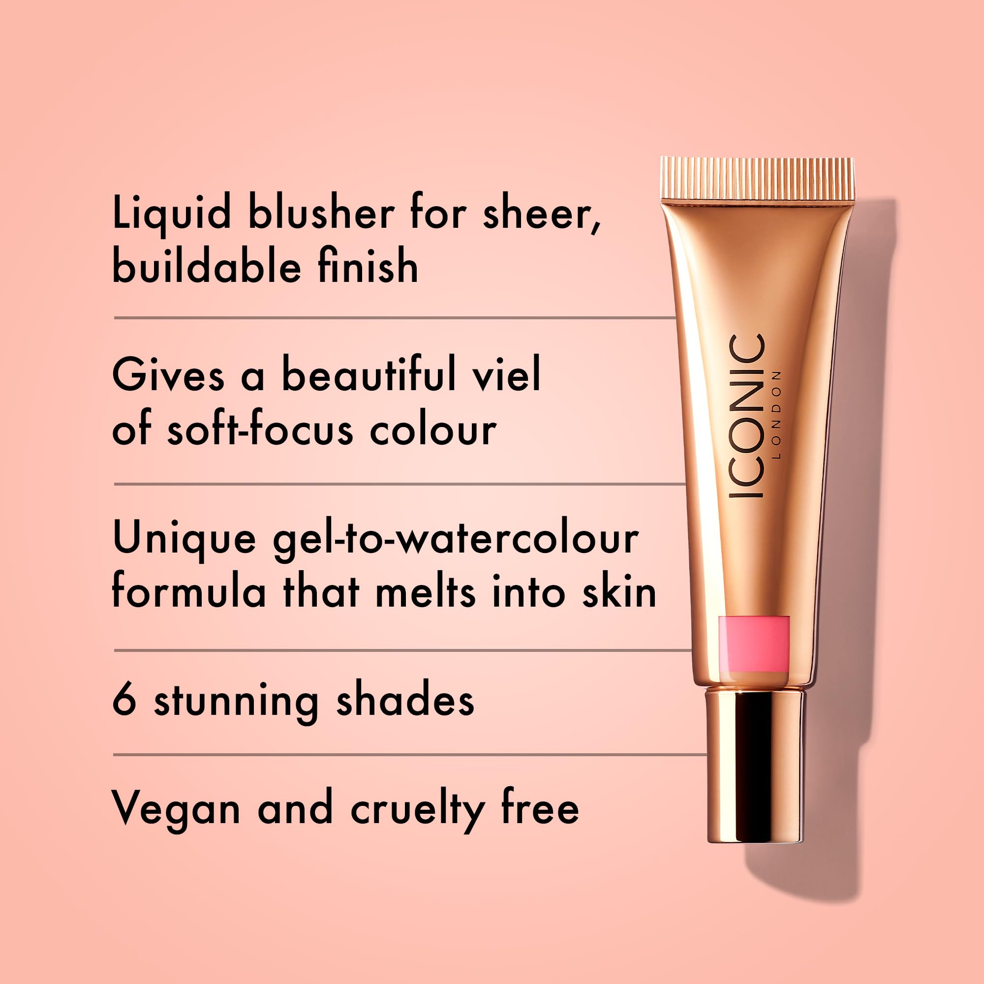 Foto 2 | Blush Iconic London Sheer Blush Power Pink 12 Ml - Venta Internacional