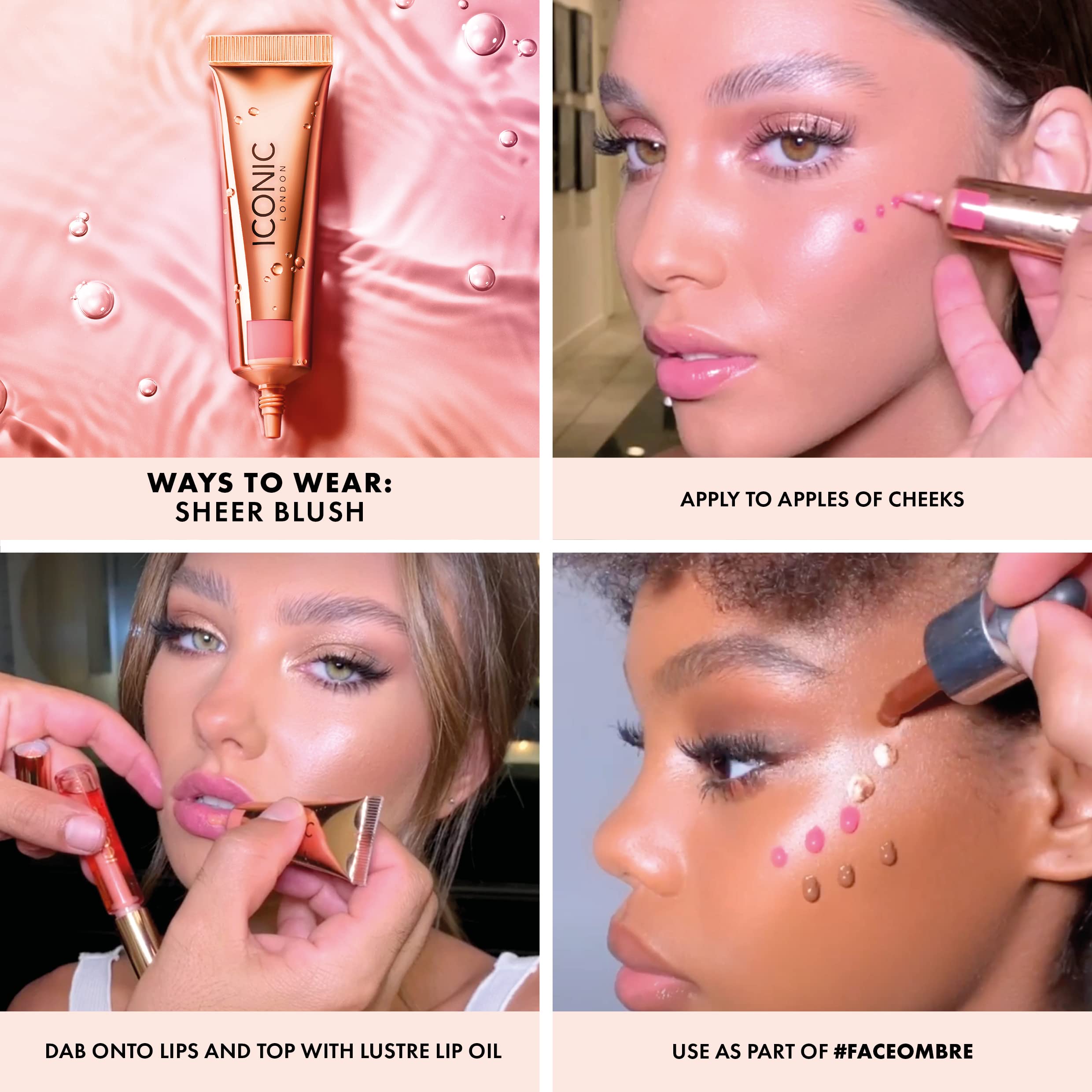 Foto 8 pulgar | Blush Iconic London Sheer Blush Power Pink 12 Ml - Venta Internacional