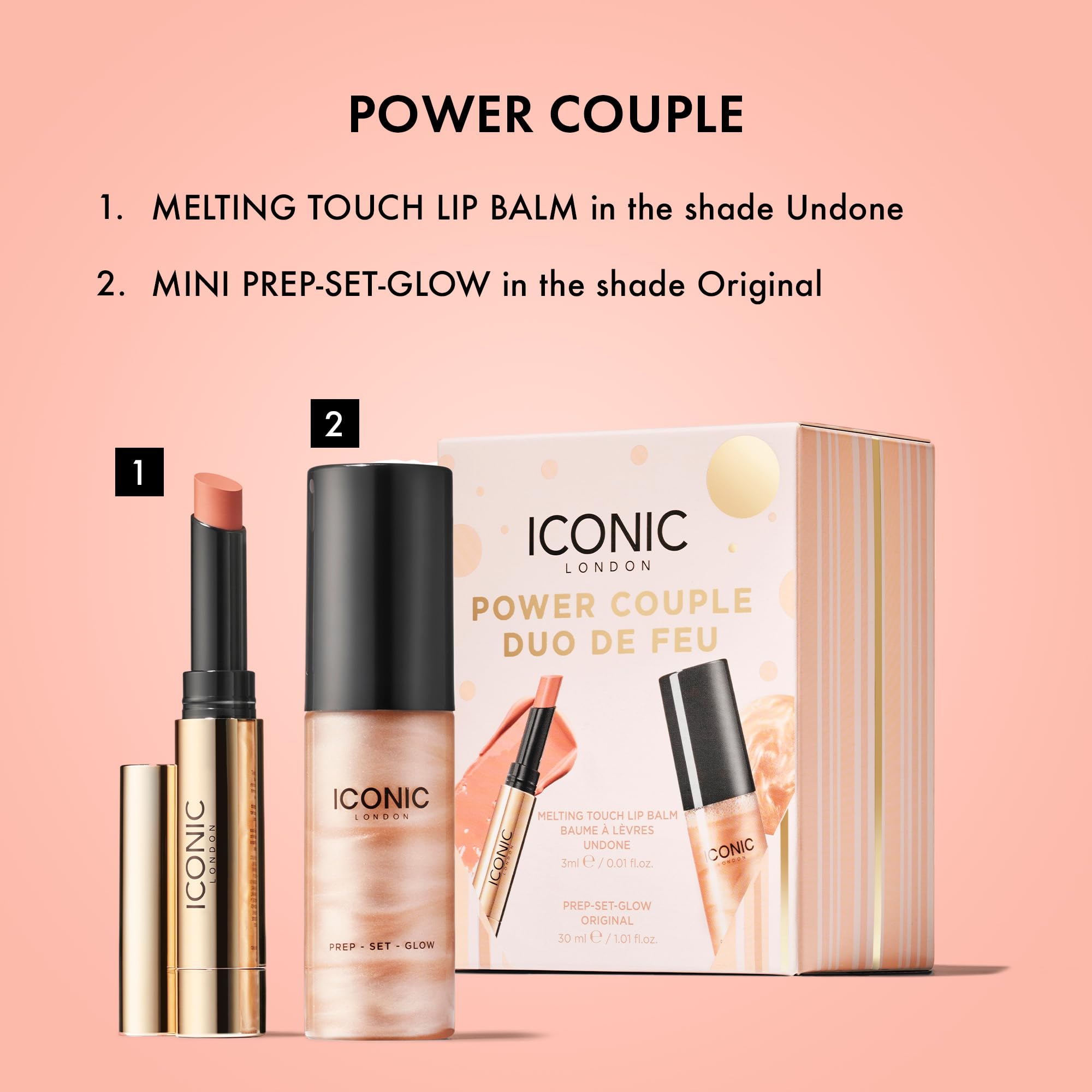 Foto 4 pulgar | Set De Regalo Iconic London Melting Touch Lip Balm + Prep-set-glow - Venta Internacional.