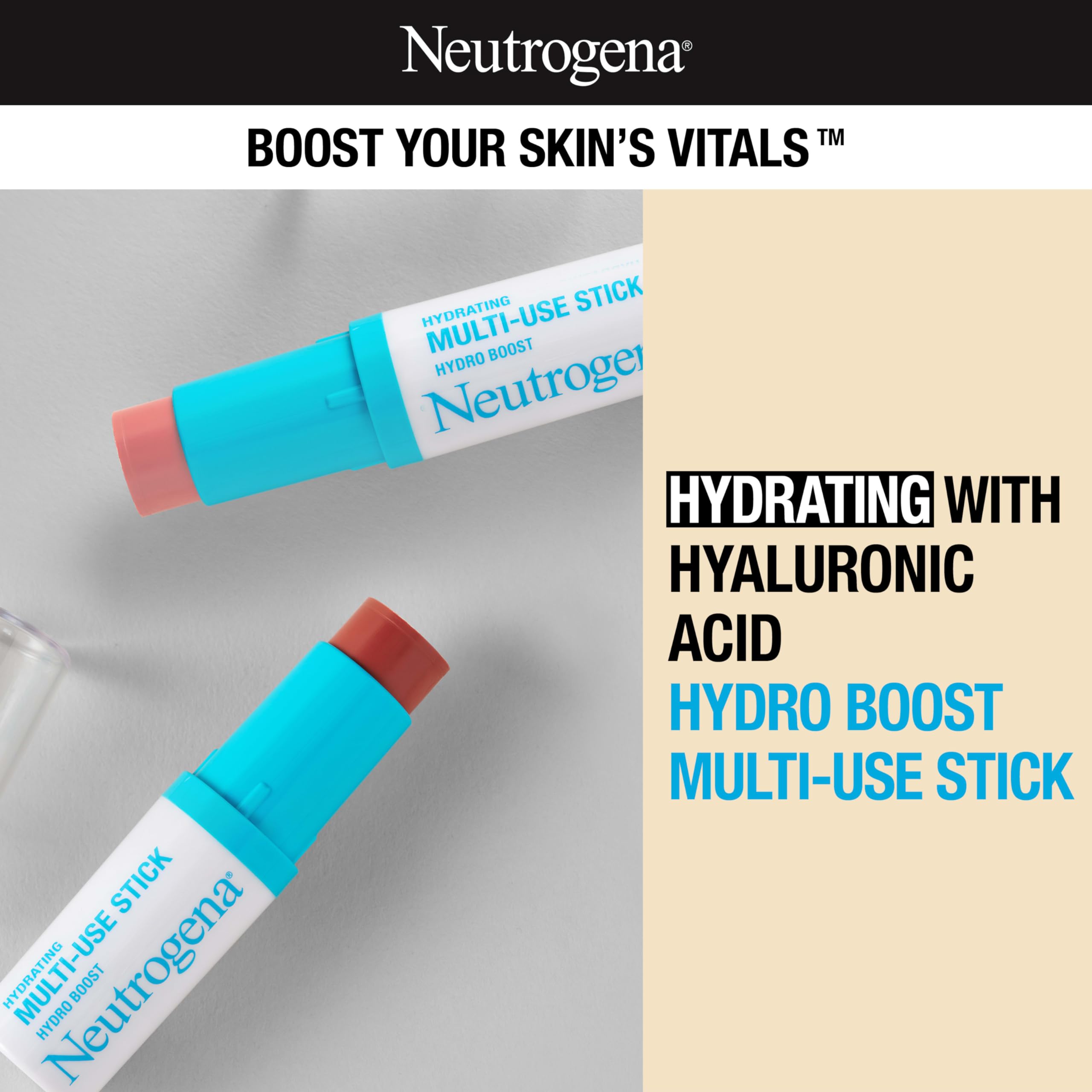 Foto 3 pulgar | Blush en Barra Neutrogena Hydro Boost Hydrating Soft Pink 7 Ml - Venta Internacional