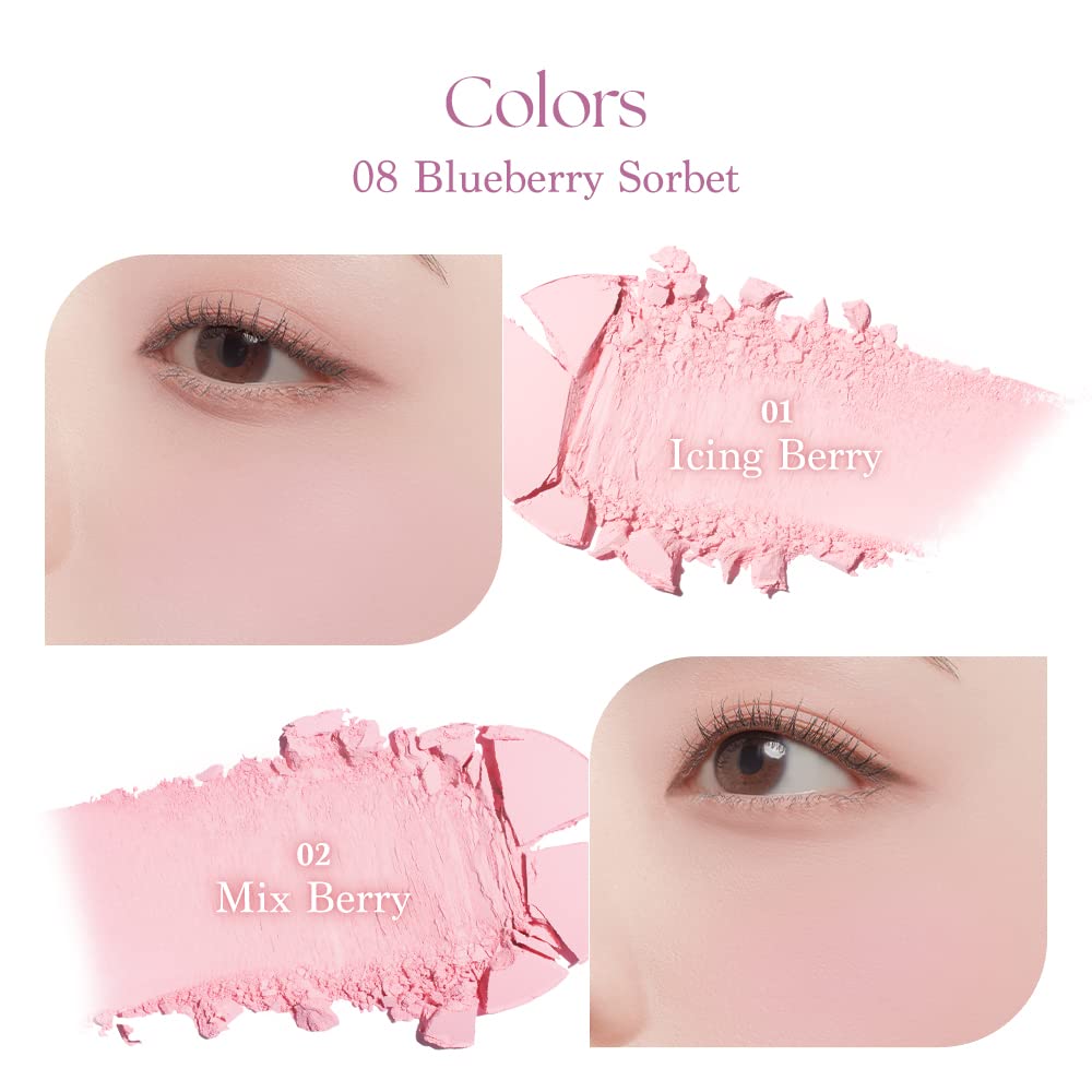 Foto 6 pulgar | Blush Dasique Blending Mood Cheek #08 Sorbete De Arándanos Vegano - Venta Internacional.