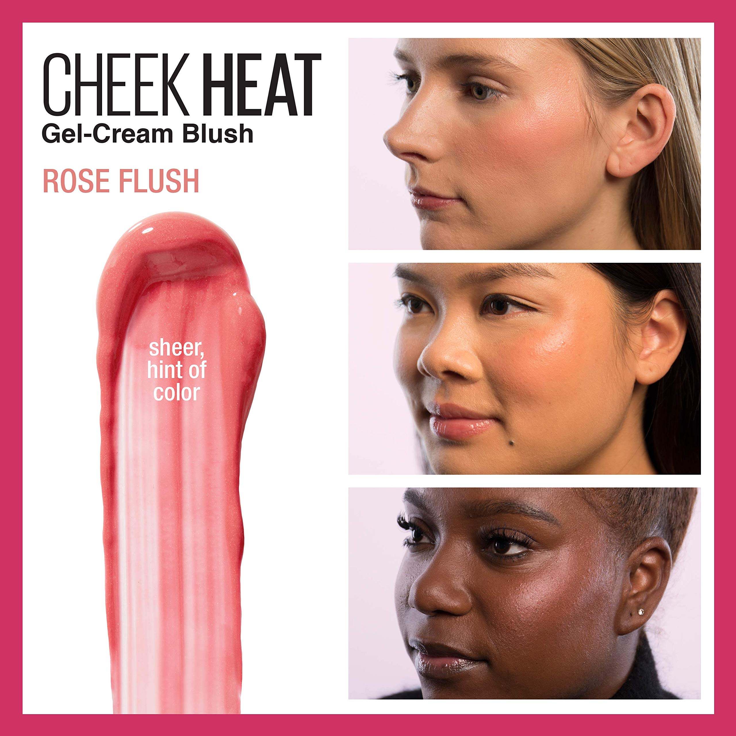 Foto 3 pulgar | Colorete Maybelline Cheek Heat Gel-cream Rose Flush - Venta Internacional.