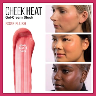 Foto 2 | Colorete Maybelline Cheek Heat Gel-cream Rose Flush - Venta Internacional.