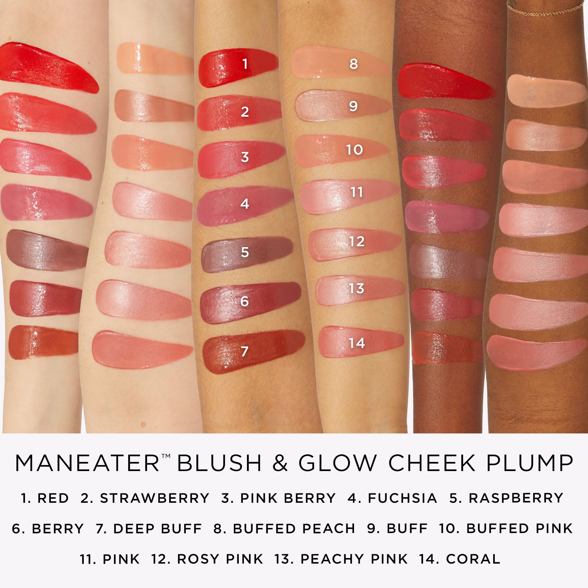Foto 5 pulgar | Blush & Glow Cheek Plump Tarta Maneater Coral, Tamaño Completo - Venta Internacional.