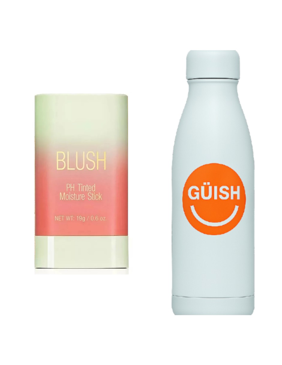 Rubor En Barra 3 En 2 Naranja Coral + Gratis Termo Güish De Regalo