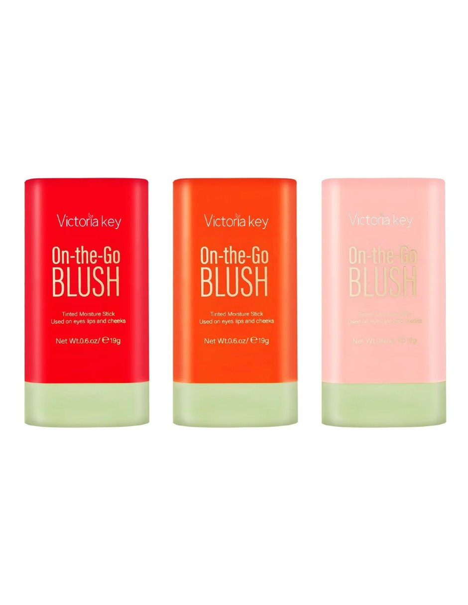 Foto 3 pulgar | 3pcs Rubor En Barra Labios Y Mejillas + Gratis Termo Güish De Regalo