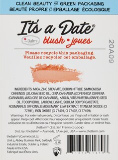Foto 2 | Colorete En Polvo Thebalm Clean And Green It's A Date - Venta Internacional.