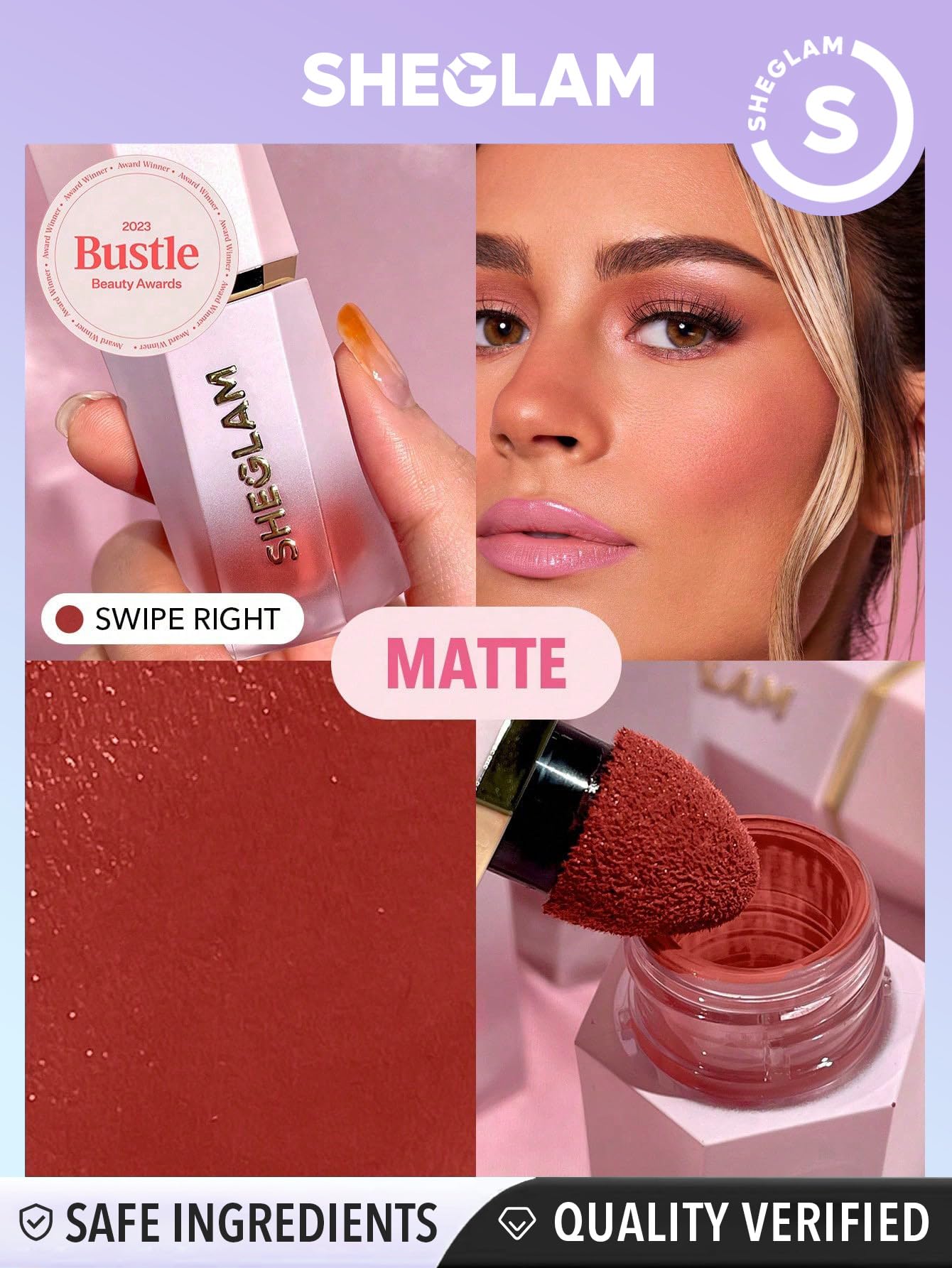 Foto 4 pulgar | Rubor Líquido Sheglam Color Bloom Con Acabado Mate Para Mejillas - Venta Internacional.