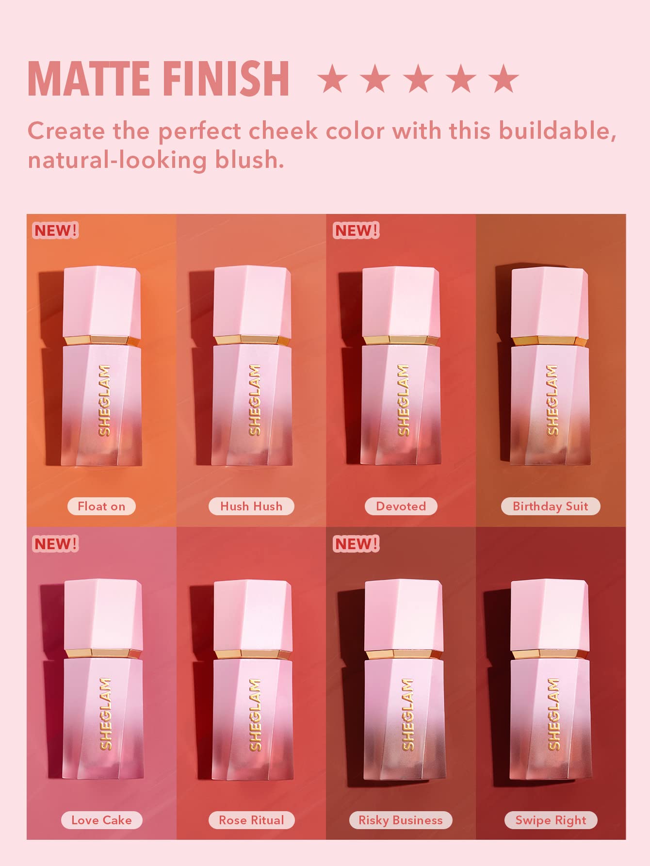 Foto 6 | Rubor Líquido Sheglam Color Bloom Con Acabado Mate Para Mejillas - Venta Internacional.