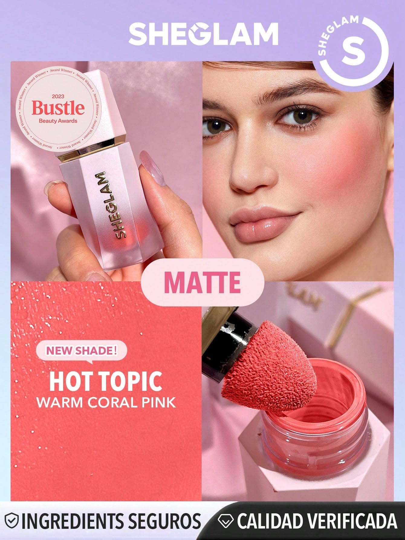 Foto 2 | Colorete Líquido Sheglam Color Bloom Con Acabado Mate Love Cake - Venta Internacional.