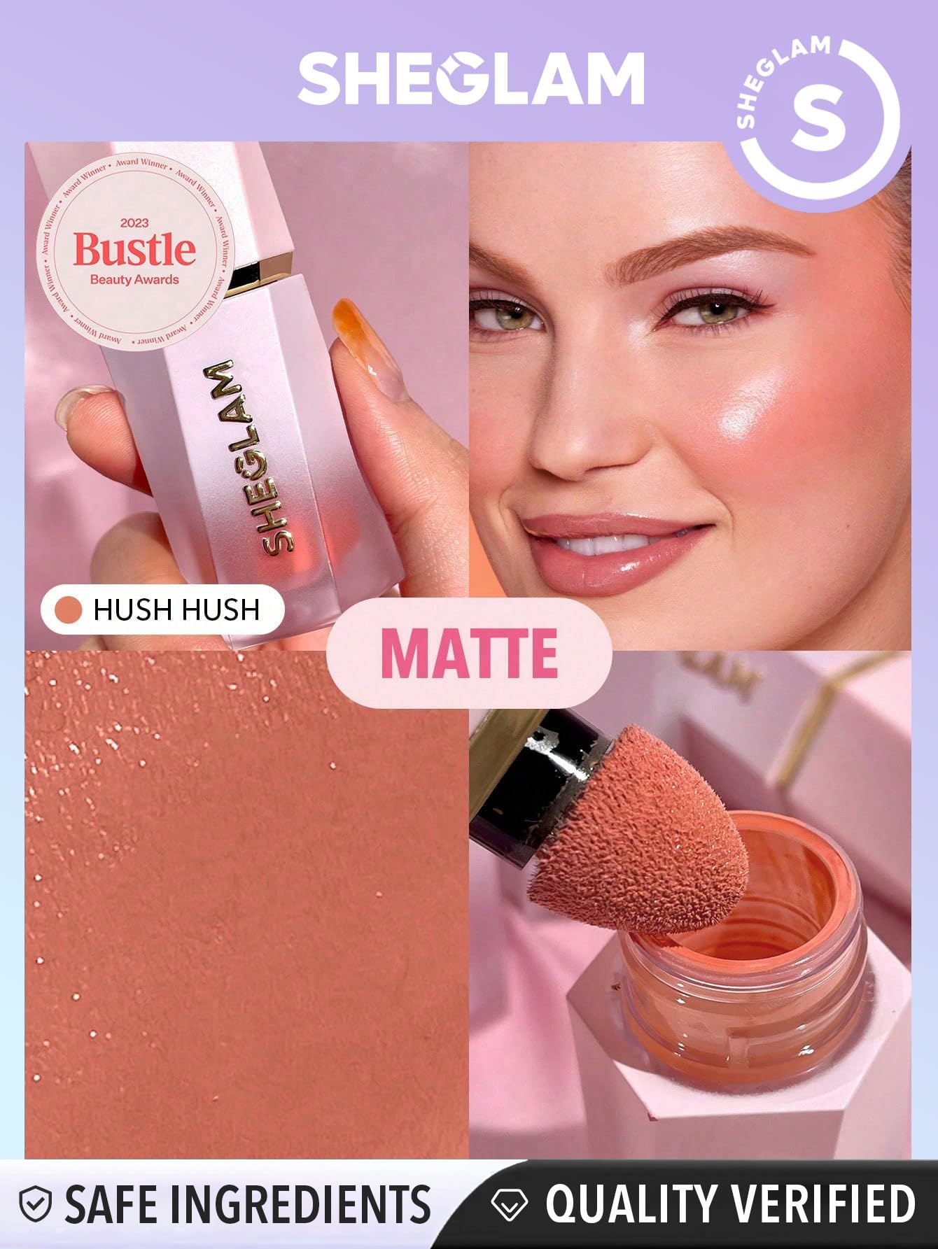 Foto 8 pulgar | Rubor Líquido Sheglam Color Bloom Hush Hush Con Acabado Mate - Venta Internacional.