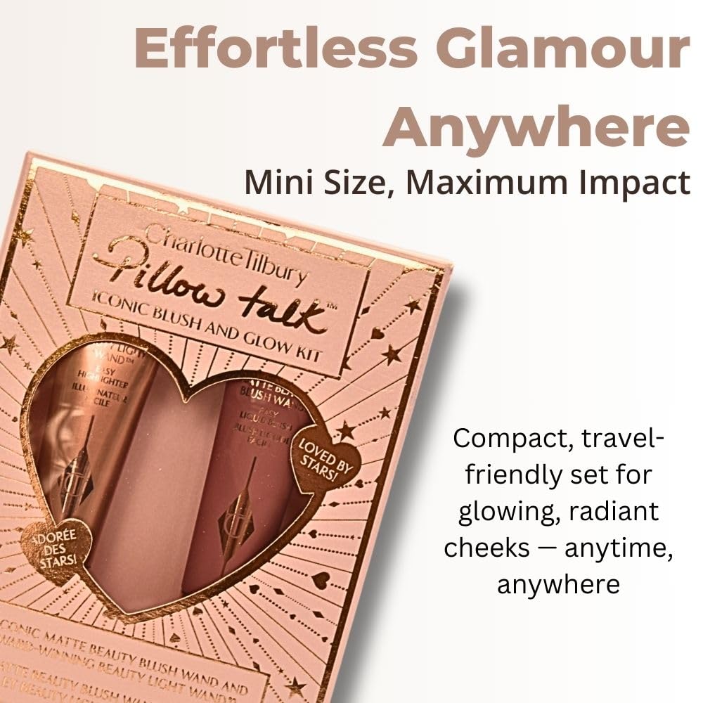Foto 6 pulgar | Kit Para Mejillas Charlotte Tilbury Pillow Talk Iconic Blush & Glow - Venta Internacional.