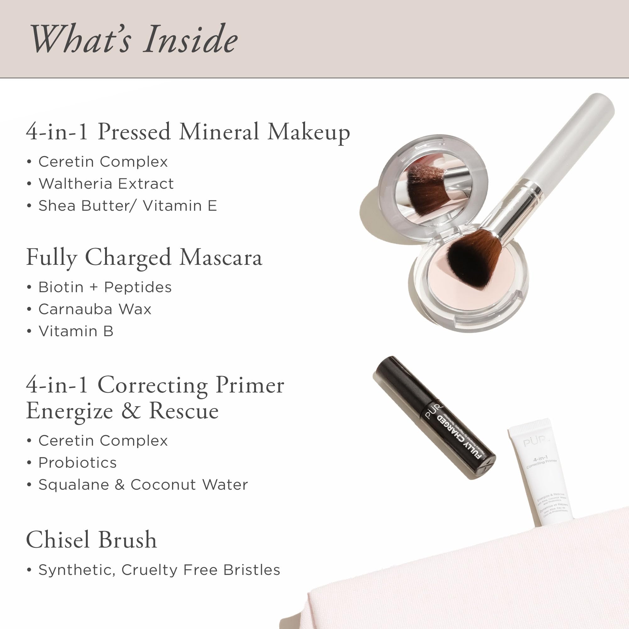 Foto 4 | El Kit De Maquillaje Pür Beauty Multitasking Essentials Más Vendido - Venta Internacional.