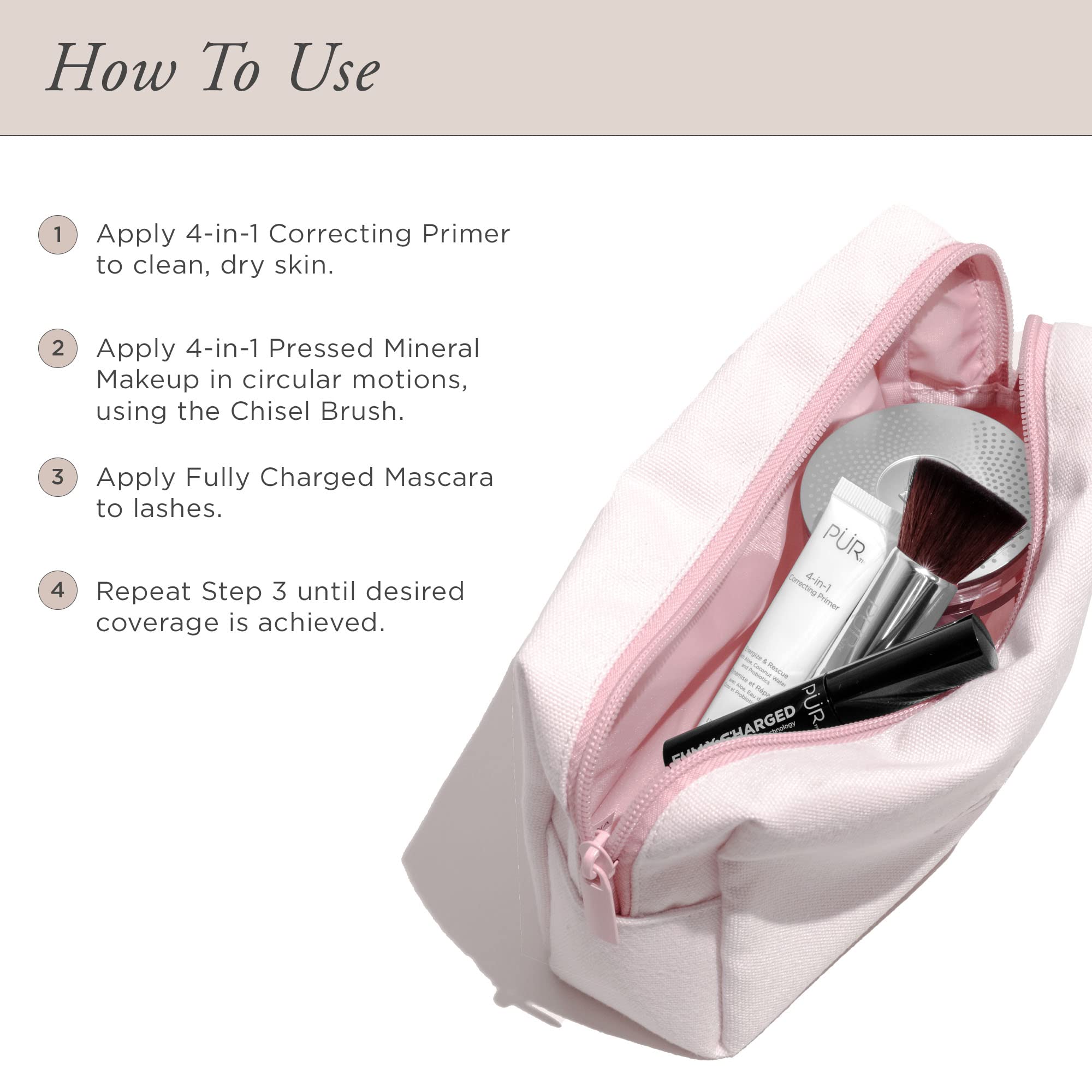 Foto 7 | El Kit De Maquillaje Pür Beauty Multitasking Essentials Más Vendido - Venta Internacional.