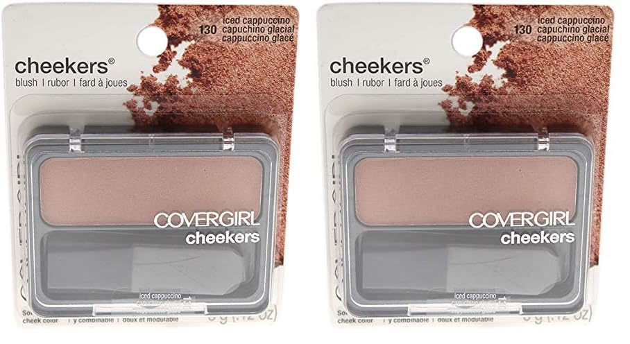 Blush Covergirl Cheekers Blendable Powder Cappuccino Helado, 3,5 G - Venta Internacional.