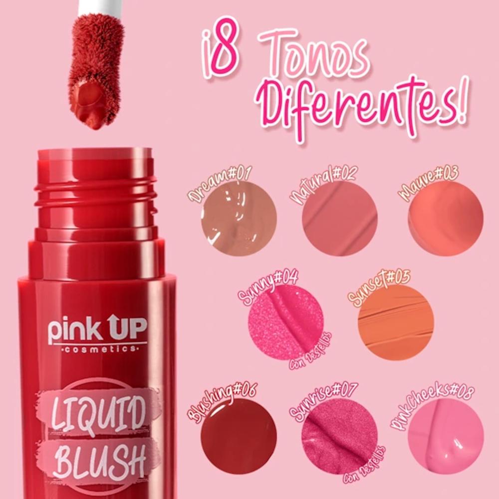 Foto 5 pulgar | Rubor Líquido Larga Duración Liquid Blush Pink Up