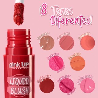 Foto 4 | Rubor Líquido Larga Duración Liquid Blush Pink Up