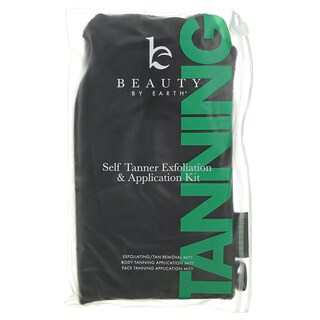 Foto 2 | Kit De Exfoliación Y Aplicación Autobronceador Beauty By Earth 3 Unidades - Venta Internacional.