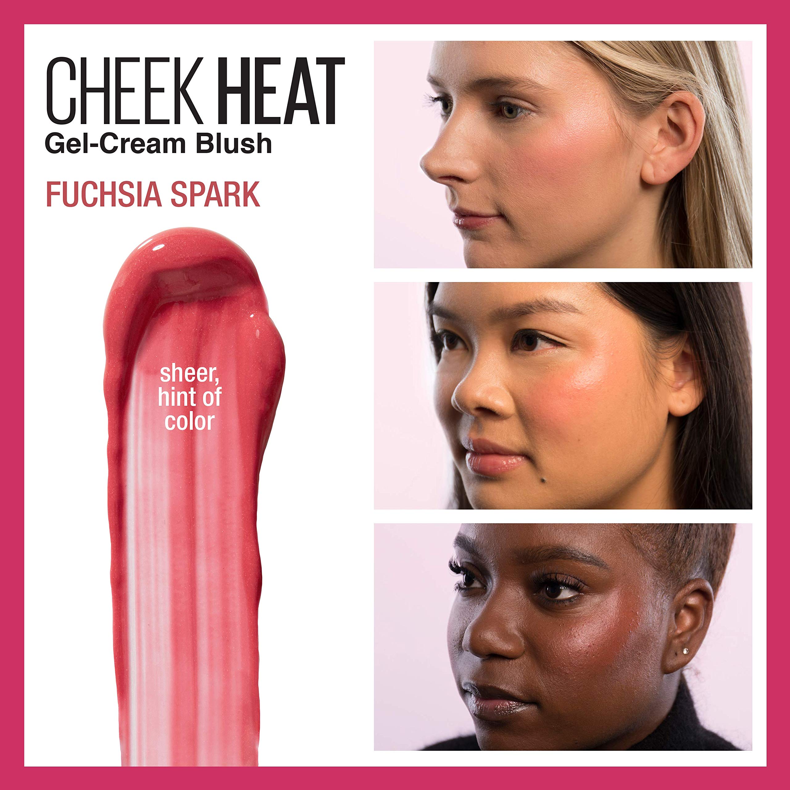 Foto 3 pulgar | Colorete Maybelline Cheek Heat Gel-cream Fuchsia Spark - Venta Internacional.