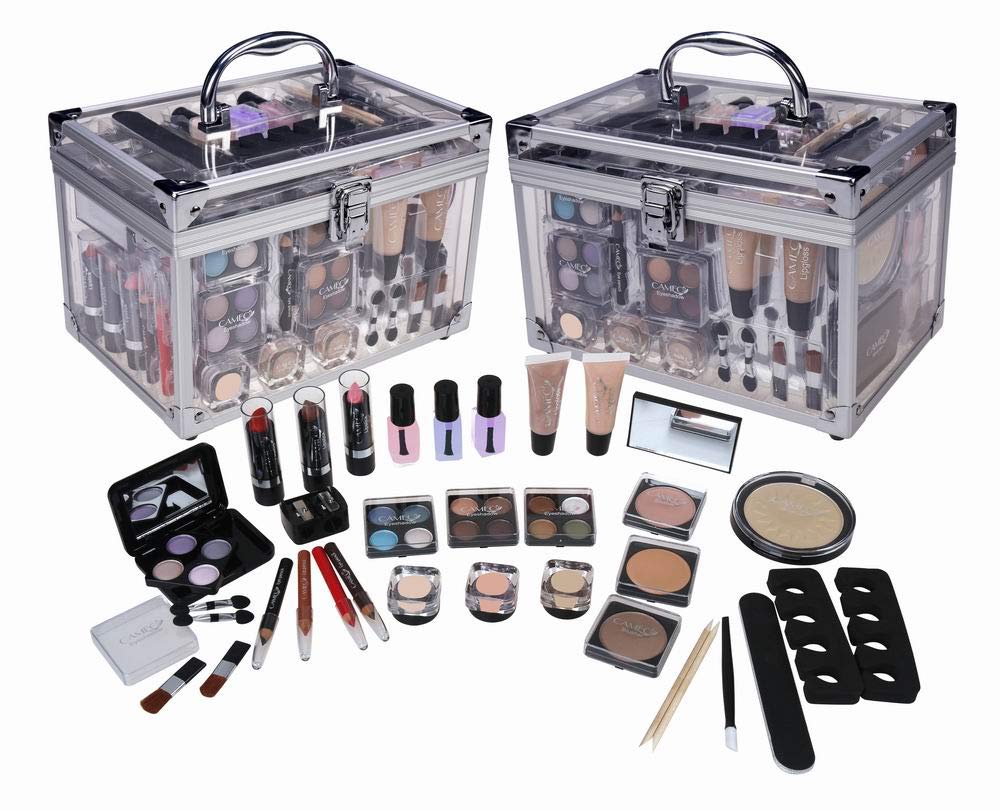 Kit De Maquillaje Cameo Carry All Trunk Con 3 Geles De Uñas Y 16 Sombras De Ojos - Venta Internacional.