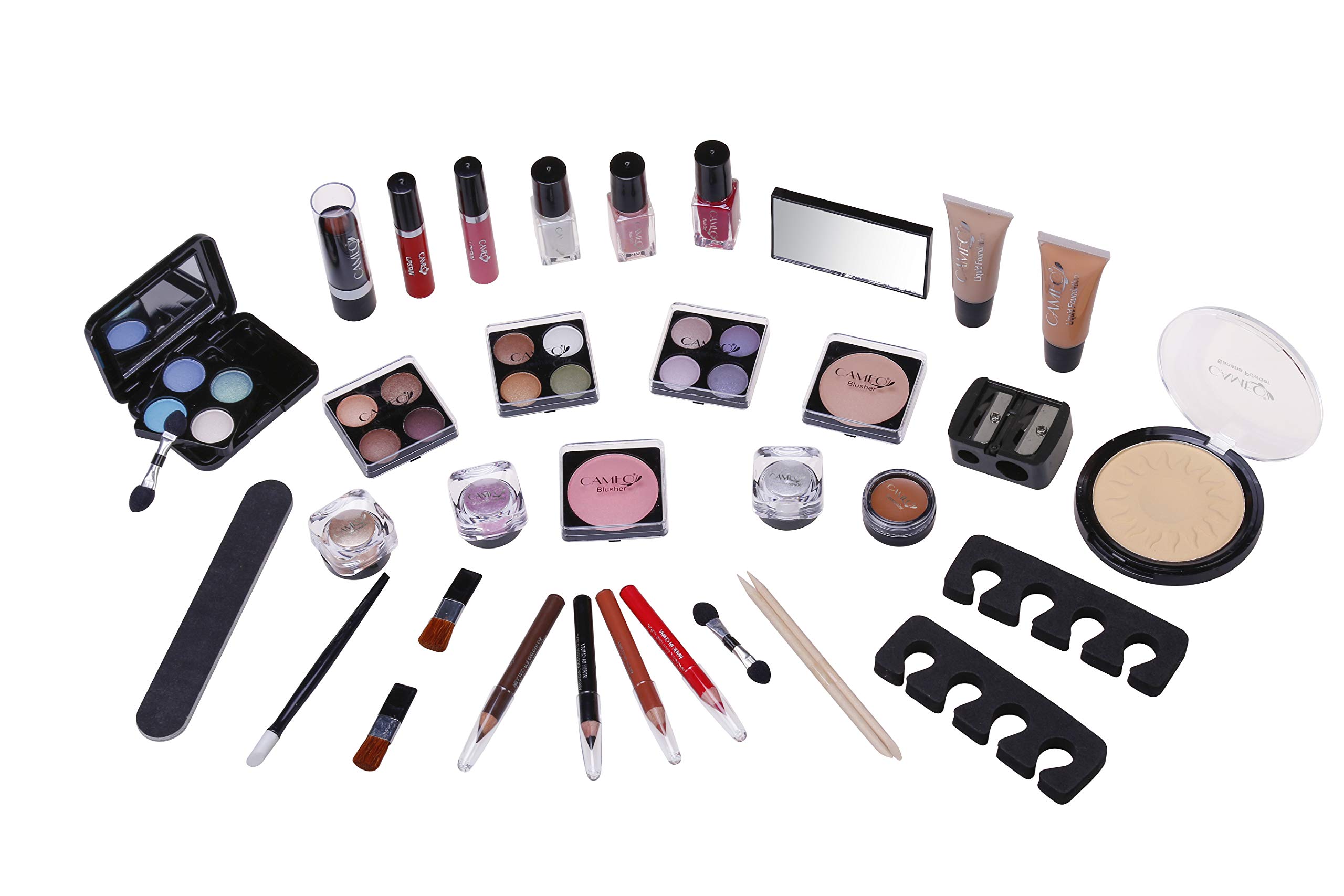 Foto 2 | Kit De Maquillaje Cameo Carry All Trunk Con 3 Geles De Uñas Y 16 Sombras De Ojos - Venta Internacional.