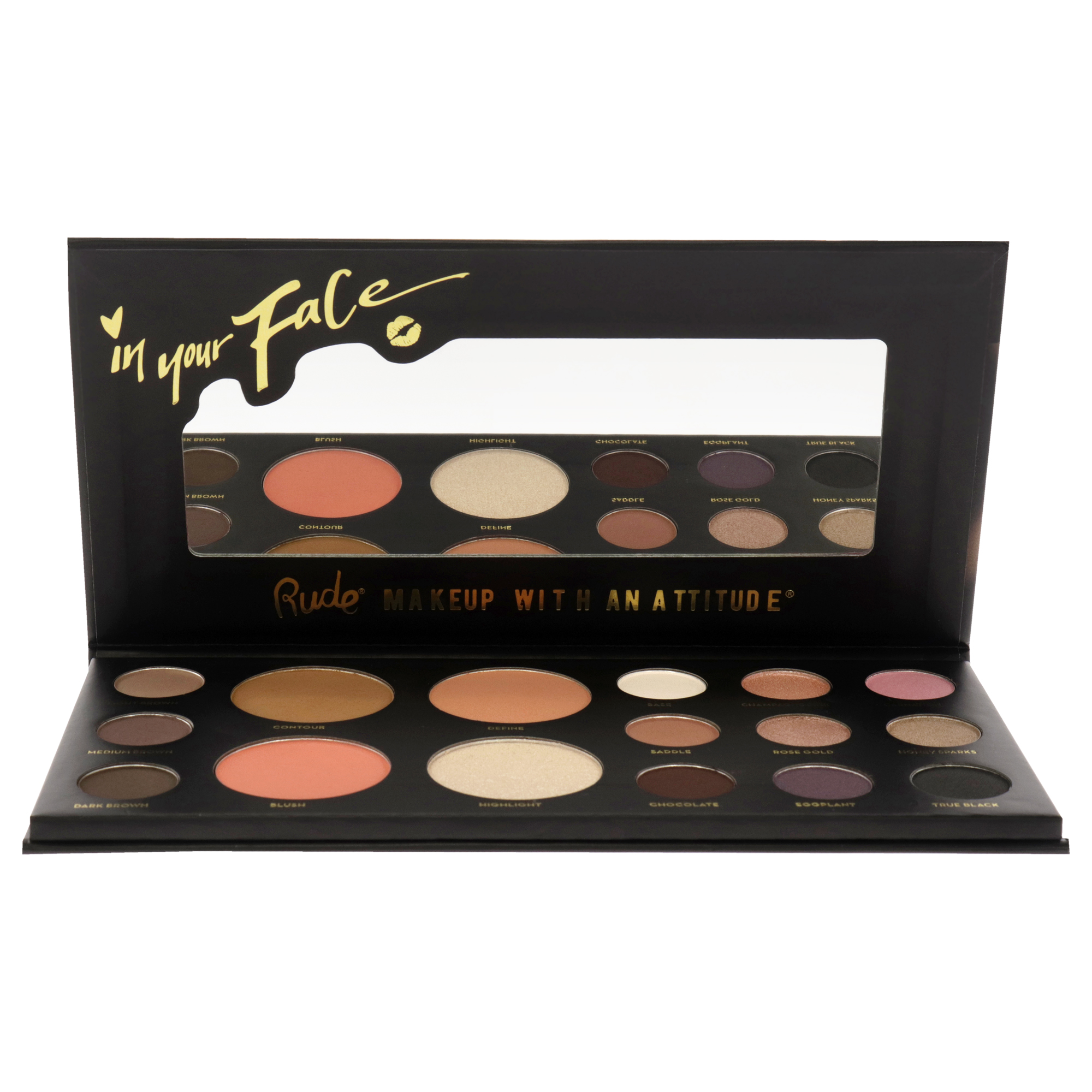 Foto 2 | Palette Rude Cosmetics In Your Face 3 En 1 Veganos Para Mujer - Venta Internacional.