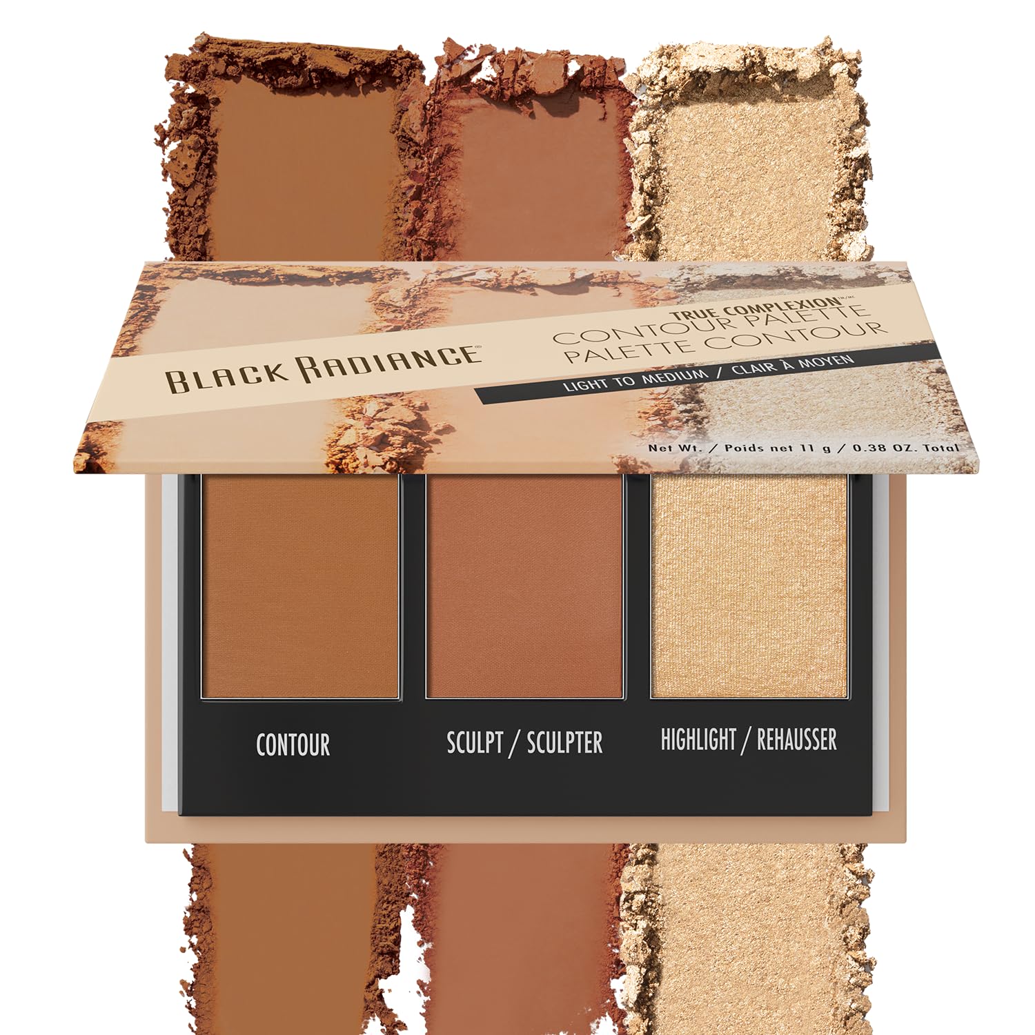 Paleta De Contorno Black Radiance True Complexion Light-medium - Venta Internacional.