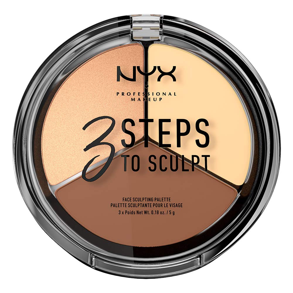 Paleta De Contorno Nyx Professional Makeup En 3 Pasos Para Esculpir - Venta Internacional.