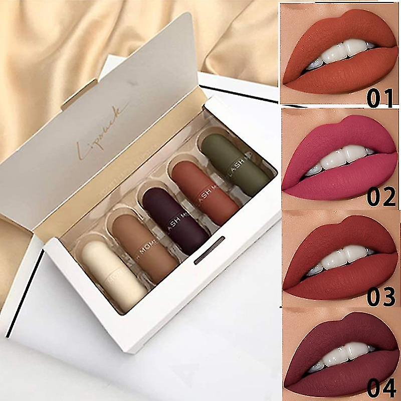 Foto 2 | Set De Maquillaje Flashmonet Foundations Y Correctores Con 5 Minilápices Labiales - Venta Internacional.