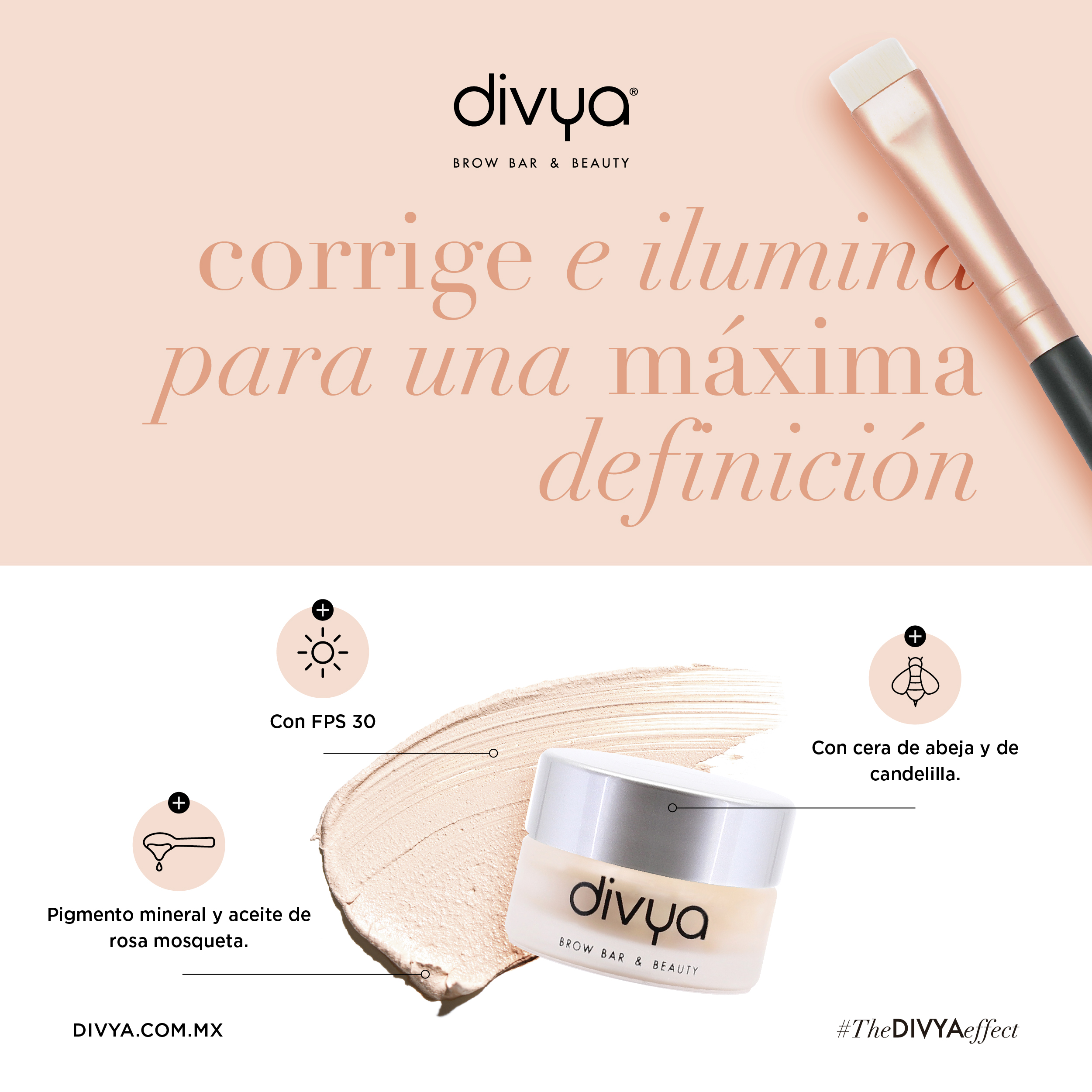 Foto 4 pulgar | Corrector Iluminador De Maquillaje Para Cejas Divya