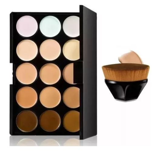 Paleta De Correctores Con Brocha Calidad Maquillaje Premium