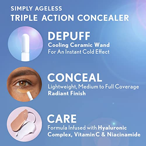 Foto 6 pulgar | Venta Internacional - Corrector CoverGirl Simply Ageless Triple Action Light