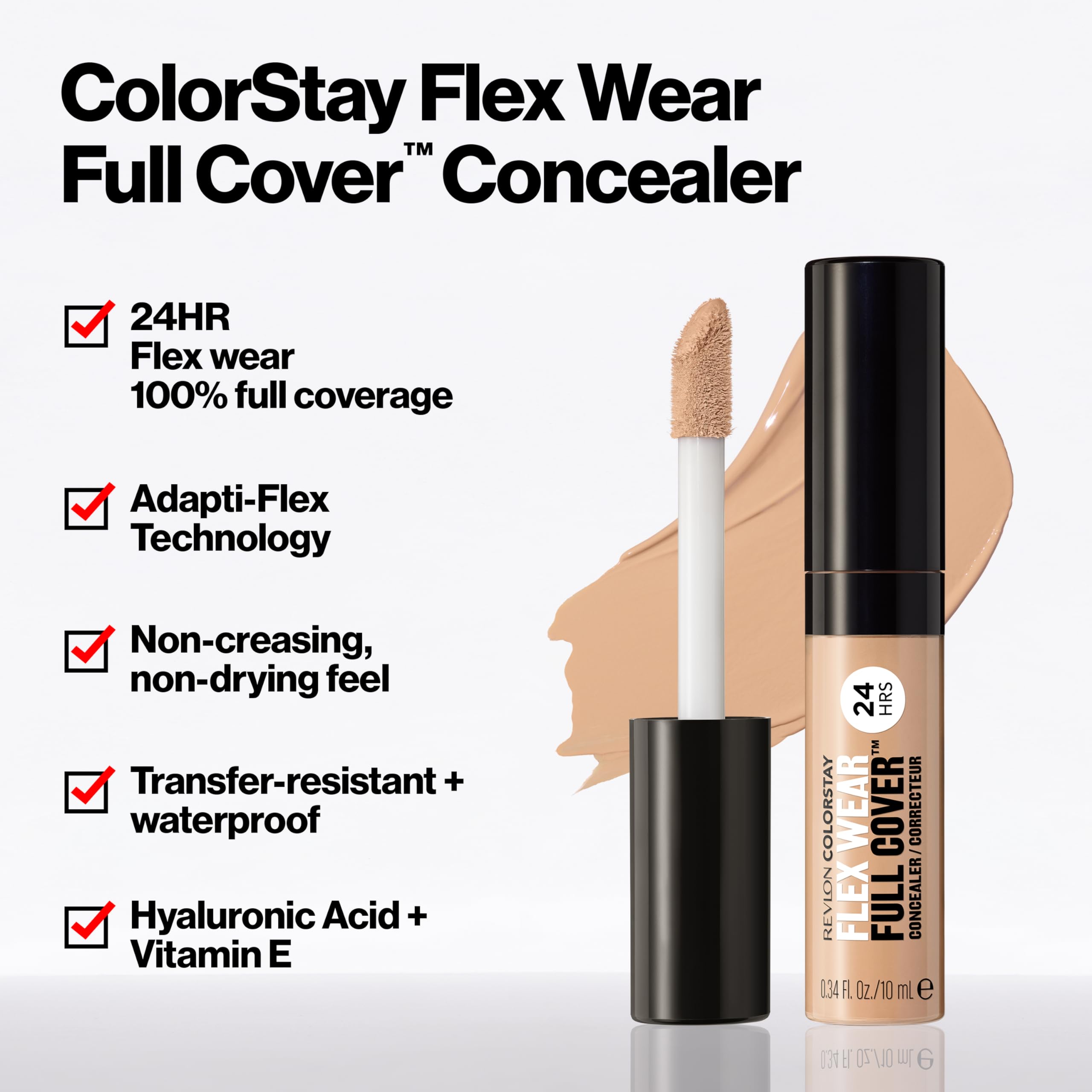 Foto 4 pulgar | Venta Internacional - Corrector Revlon Colorstay Flex Wear 026 Crème Brulee, 10 Ml