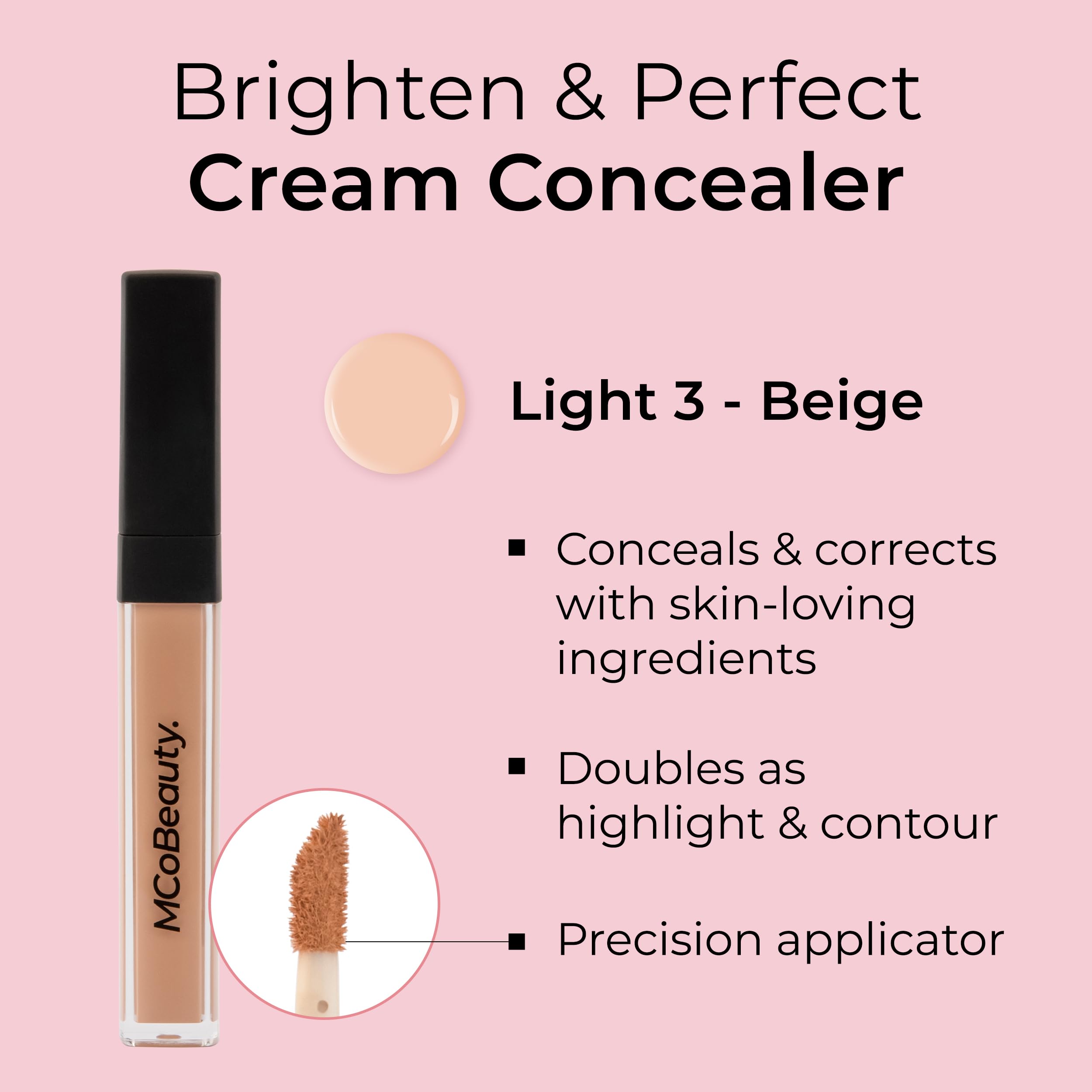 Foto 4 pulgar | Corrector Mcobeauty Brighten & Perfect Cream 3 Beige Claro - Venta Internacional.