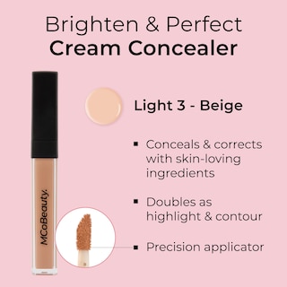 Foto 3 | Corrector Mcobeauty Brighten & Perfect Cream 3 Beige Claro - Venta Internacional.