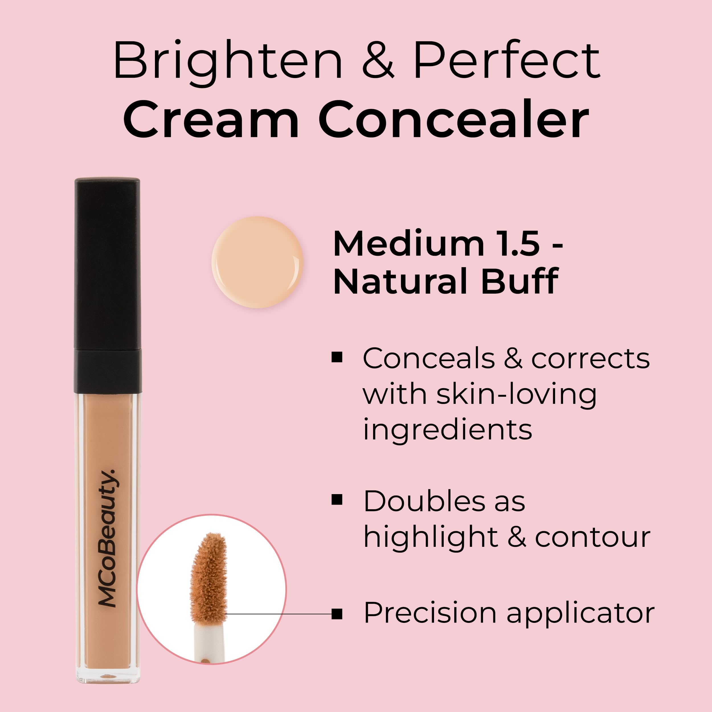 Foto 4 pulgar | Corrector Mcobeauty Brighten & Perfect 6 Medium Natural Buff - Venta Internacional.