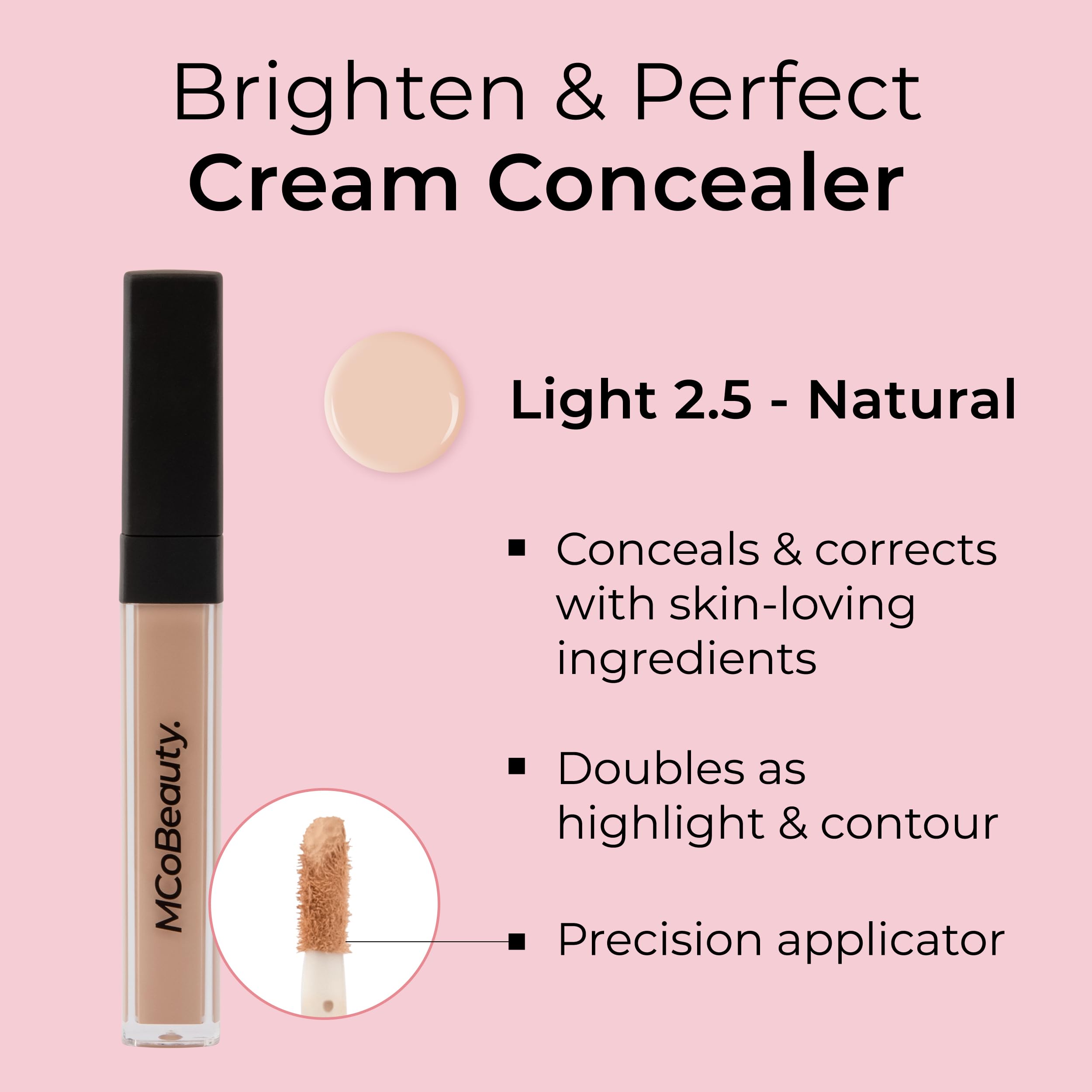 Foto 4 pulgar | Corrector Mcobeauty Brighten & Perfect Cream 2 Light Natural - Venta Internacional.