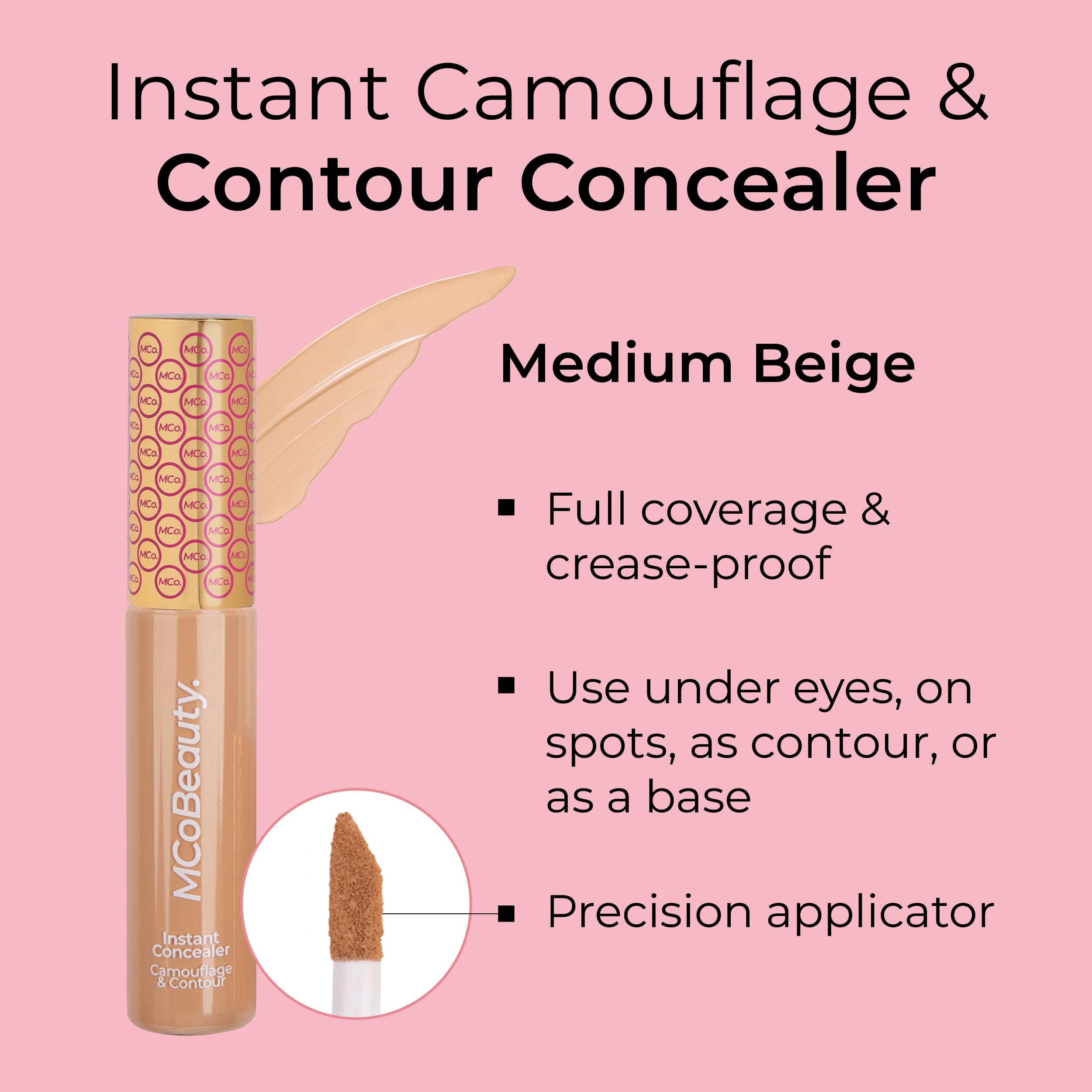 Foto 3 pulgar | Corrector Mcobeauty Instant Camouflage & Contour, Color Beige Medio - Venta Internacional.