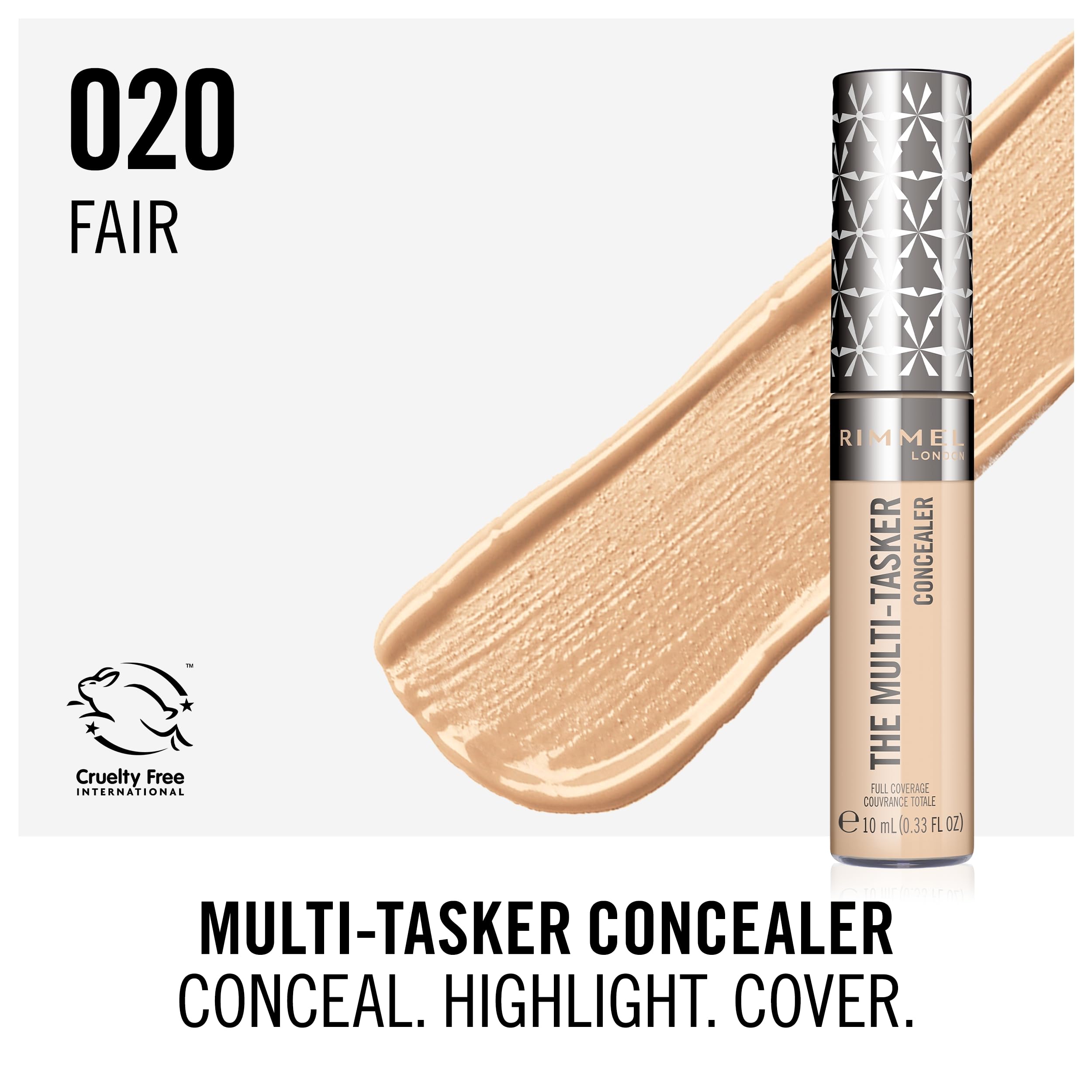 Foto 3 pulgar | Corrector Rimmel London Multitasker 020 Fair, 10 Ml, Vegano - Venta Internacional.