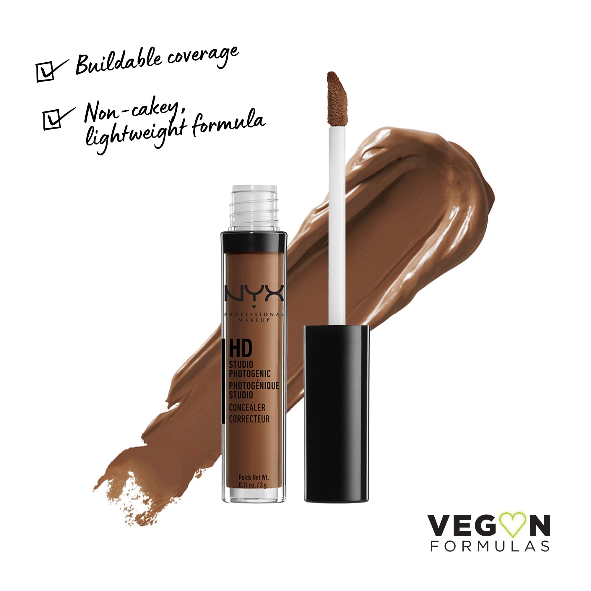 Foto 3 pulgar | Corrector Nyx Professional Makeup Hd Studio Photogenic Espresso - Venta Internacional.