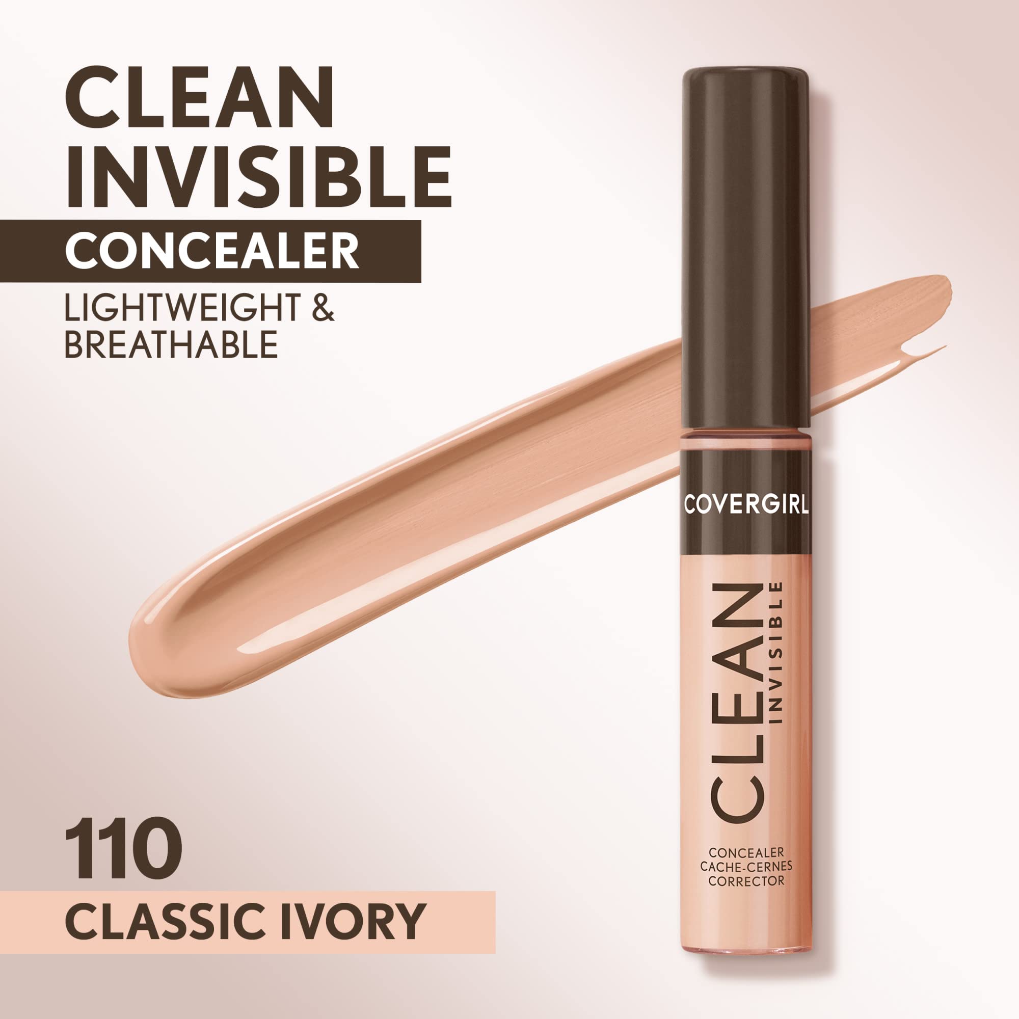 Foto 3 pulgar | Corrector Covergirl Clean Invisible, Ligero, Vegano, 6,5 Ml - Venta Internacional.