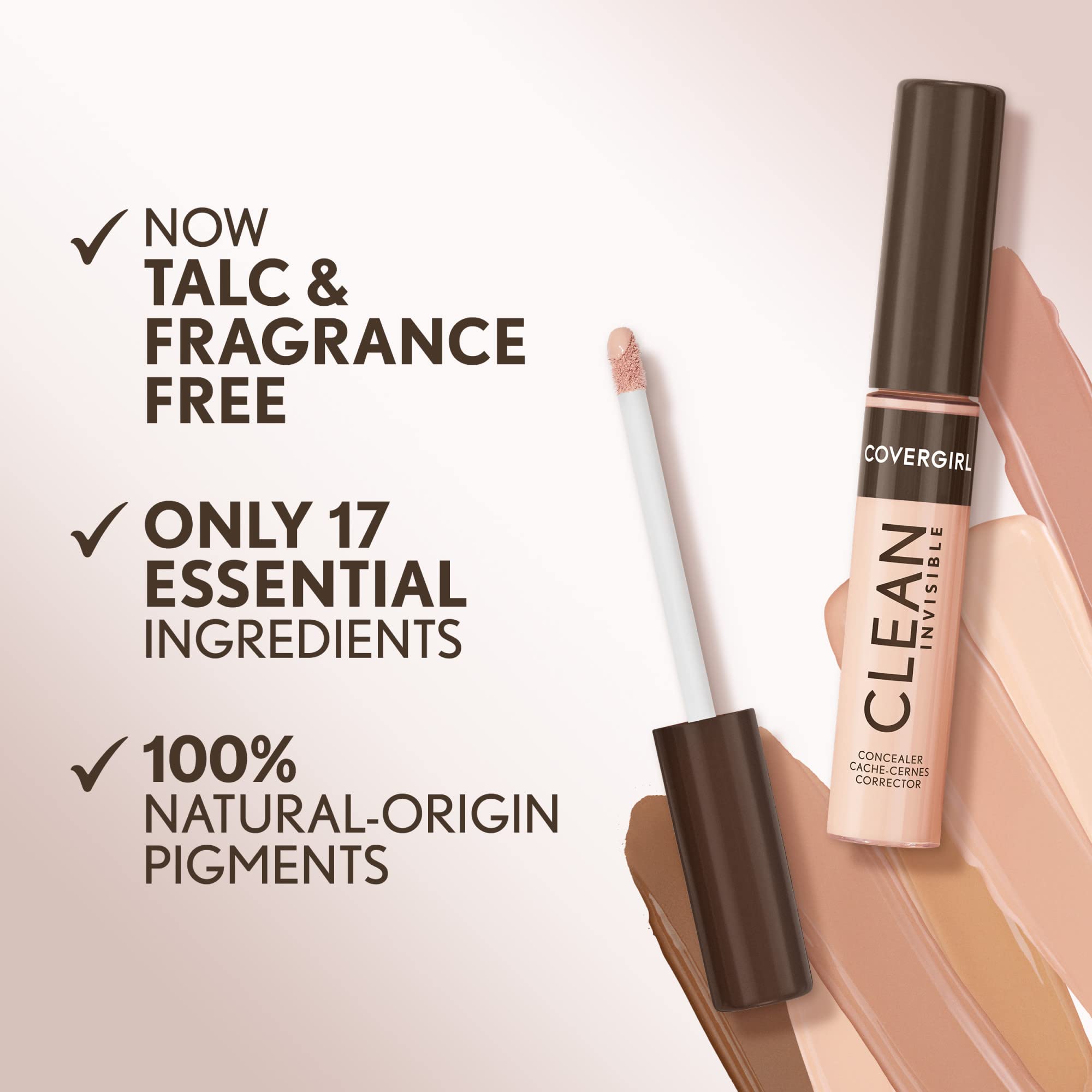 Foto 6 | Corrector Covergirl Clean Invisible, Ligero, Vegano, 6,5 Ml - Venta Internacional.